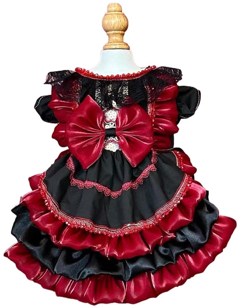 MaruPet Fashion Sweet Puppy Dog Chiffon Princess Dress for EXTRAL Small and Small Dog Pink S — view 57