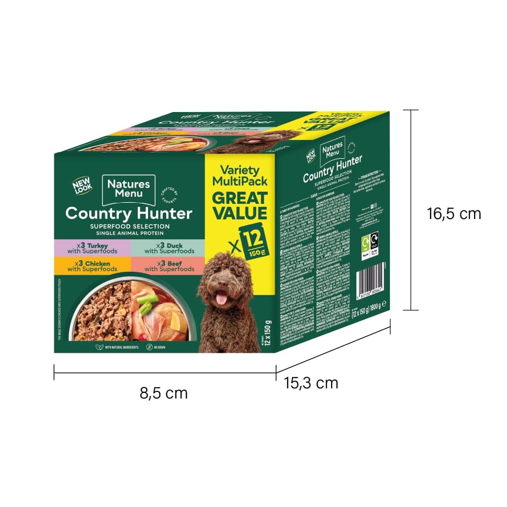 Country Hunter Natures Menu Natures Menu Superfood Selection Pouches for Dogs (12x 150 g) — view 5