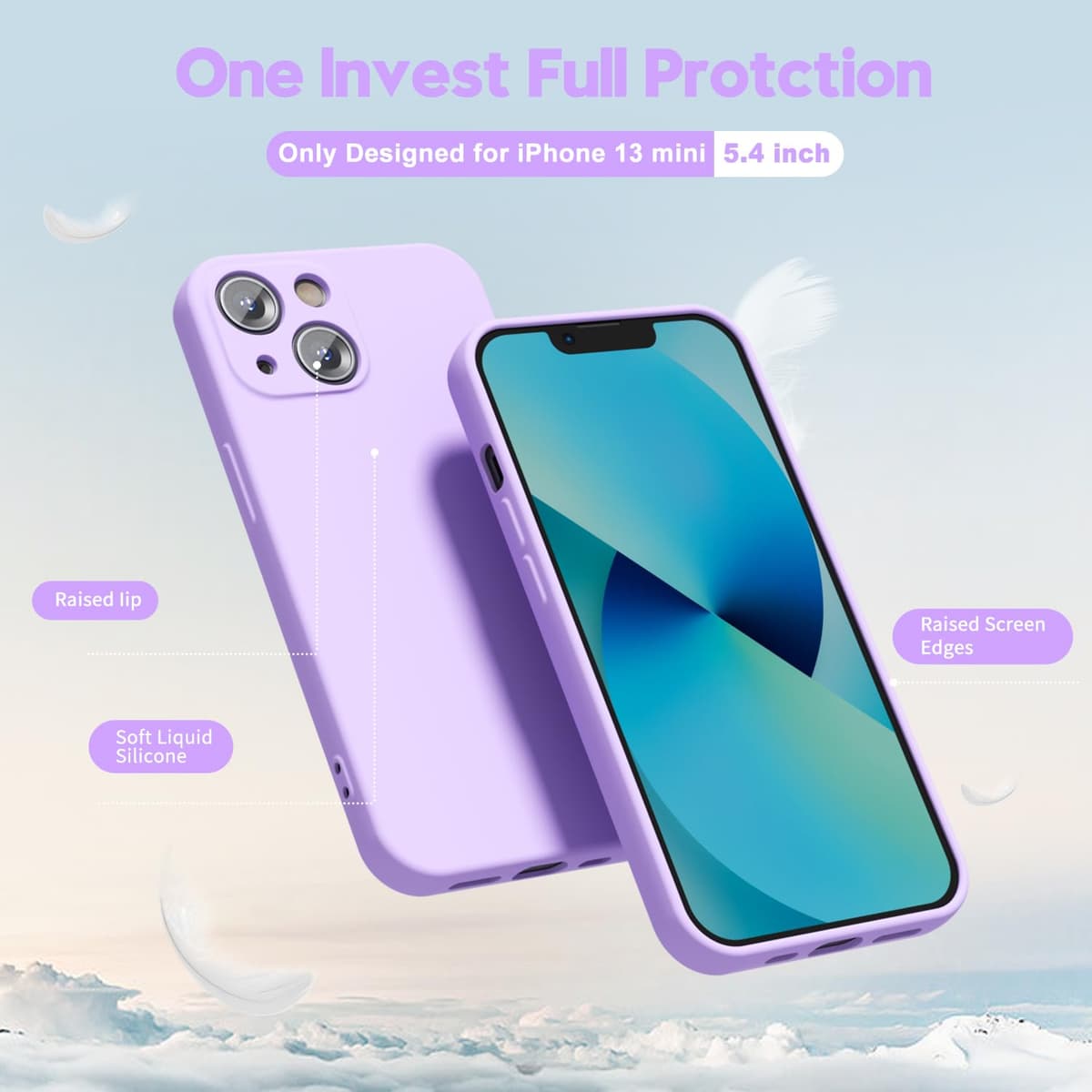 oakxco for iPhone 17 Pro Max Phone Case Liquid Silicone, Cute Thin Slim Grip Soft Rubber Gel for Women Men, Smooth Matte TPU Plain Solid Color Girly Simple Case with Camera Cover, Light Pink — view 1935