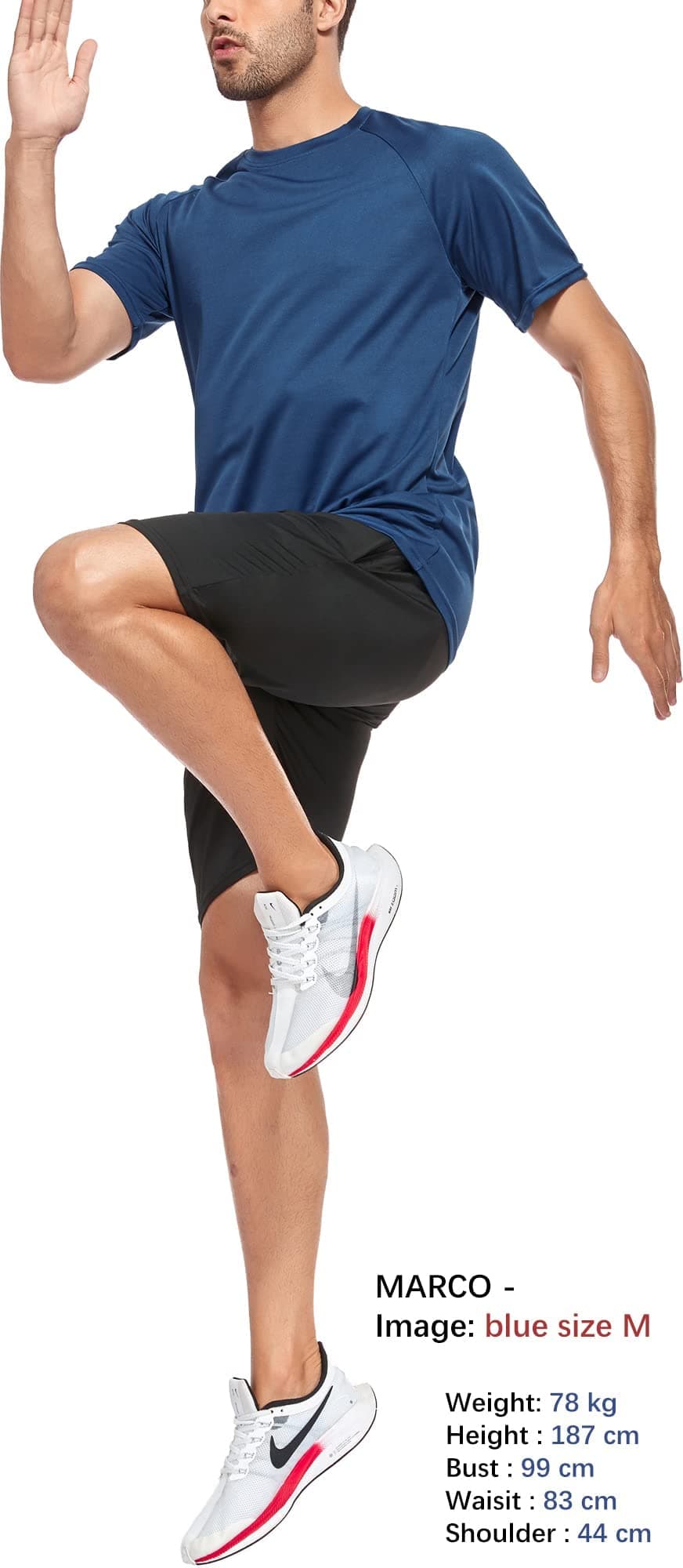 HOPLYNN 3/5 Pack Running Shirts Men Sport Tops Dry Fit Gym Wicking Athletic T Shirts Breathable Cool Workout Shirts — view 4
