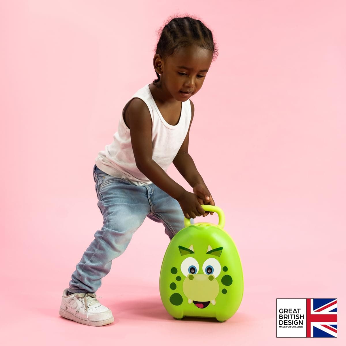 My Carry Potty - Travel Potty, Award-Winning Portable Toddler Toilet Seat for Kids to Take Everywhere (Dino) — view 2