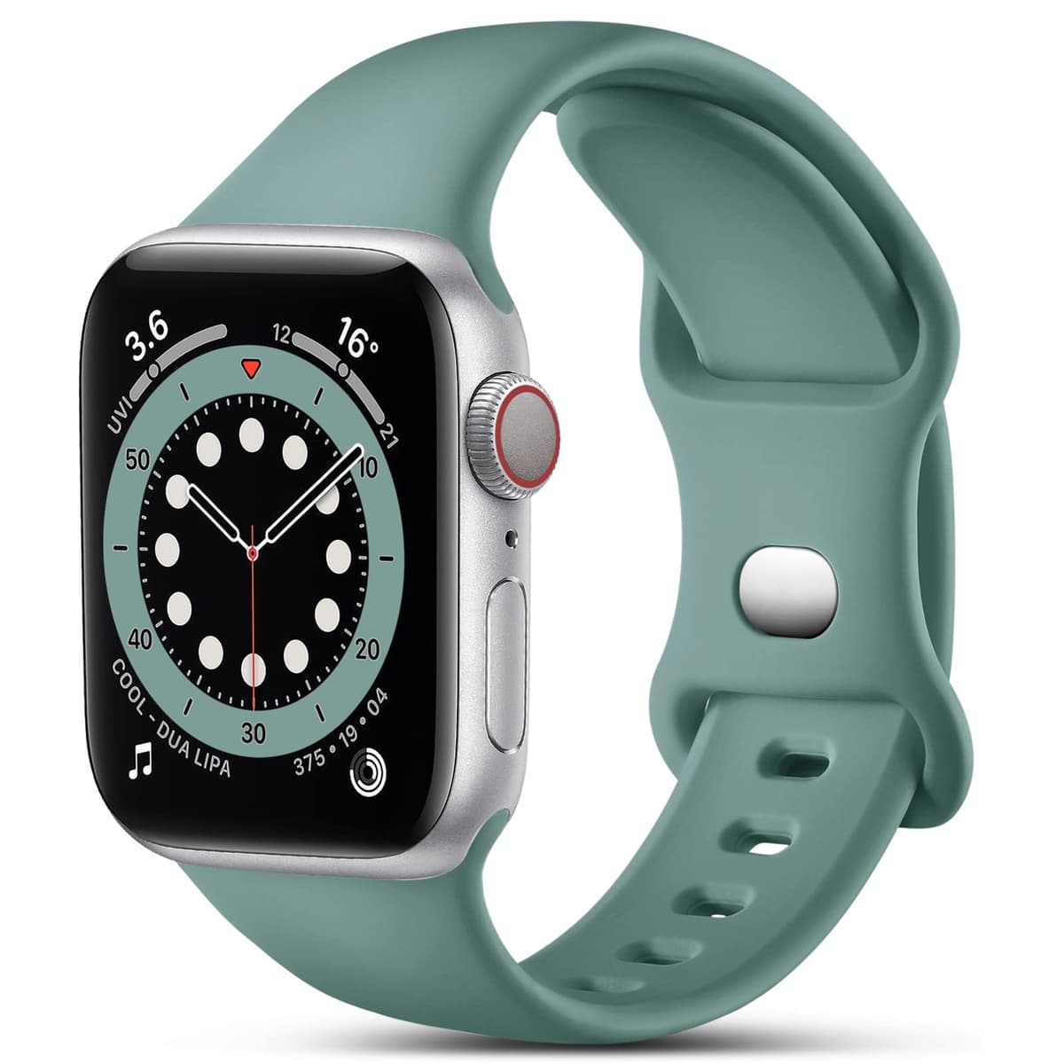 CeMiKa Compatible with Apple Watch Strap 41mm 40mm 38mm 42mm, Silicone Sport Band Replacement Straps Compatible with Apple Watch Series 11 10 9 8 7 6 5 4 3 2 1 SE SE3/iwatch Strap, Black — view 32