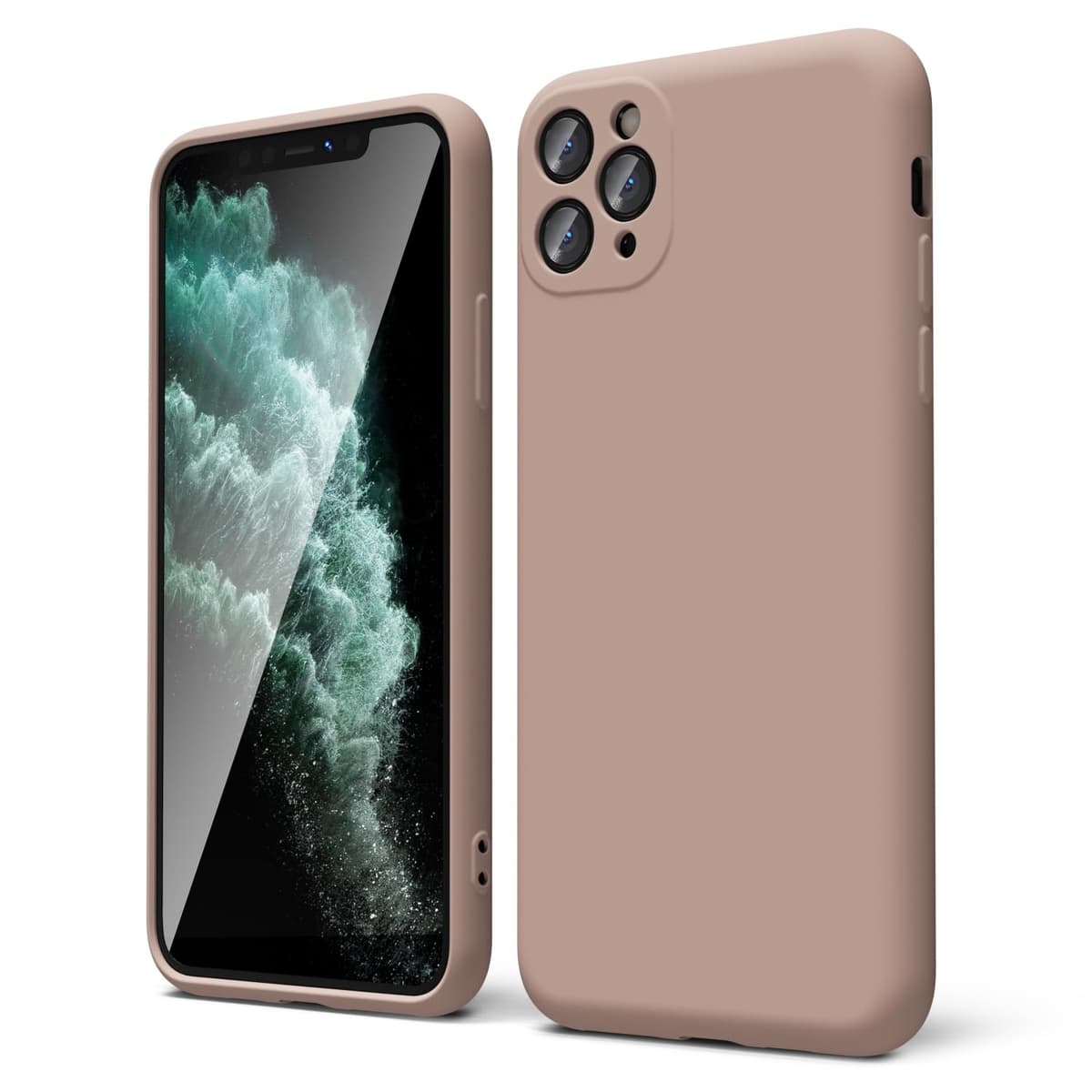 oakxco for iPhone 17 Pro Max Phone Case Liquid Silicone, Cute Thin Slim Grip Soft Rubber Gel for Women Men, Smooth Matte TPU Plain Solid Color Girly Simple Case with Camera Cover, Light Pink — view 147