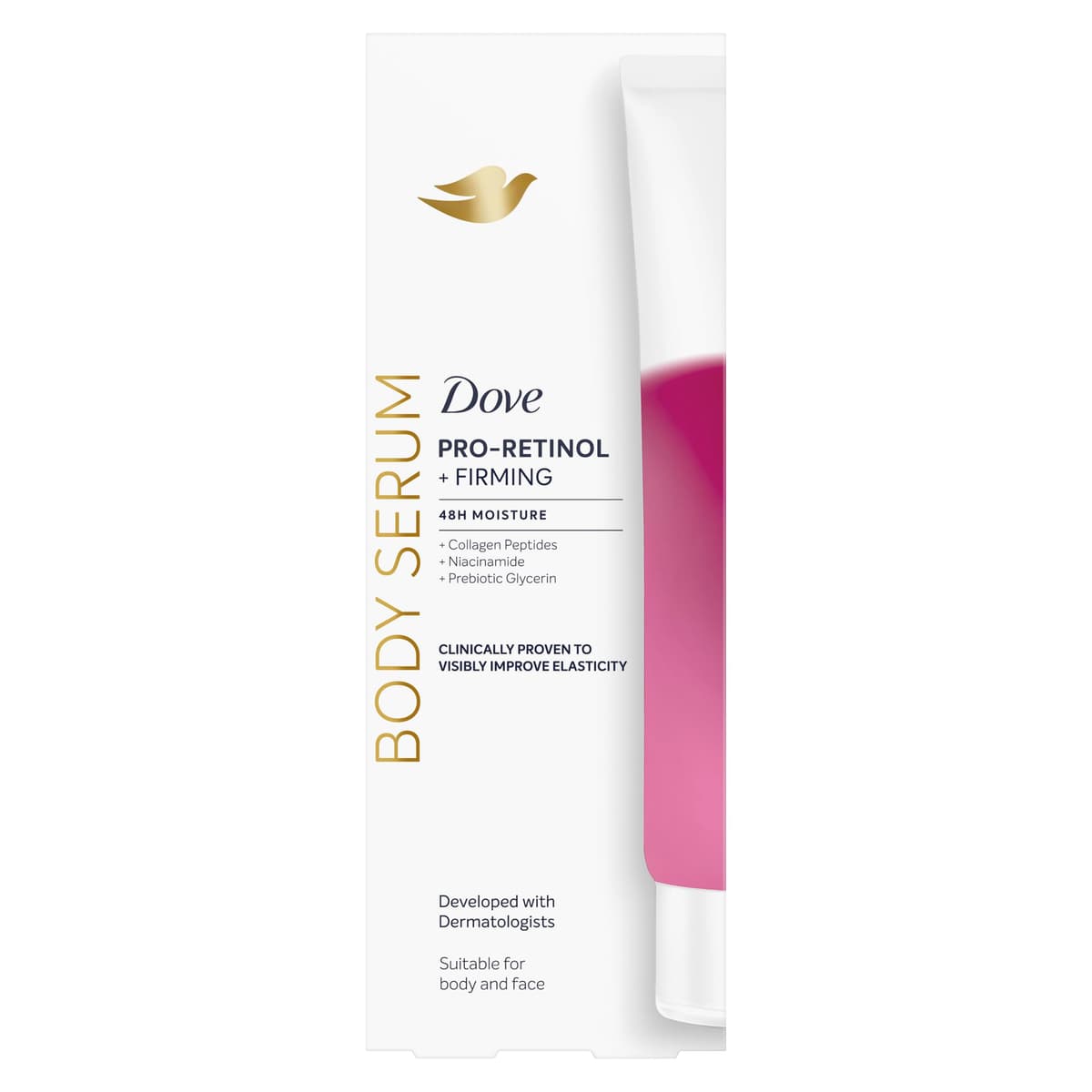 Dove Pro-Retinol+Firming Body Serum for Elasticity and Firmness with Collagen Peptides, Niacinamide and Prebiotic Glycerin 200 ML