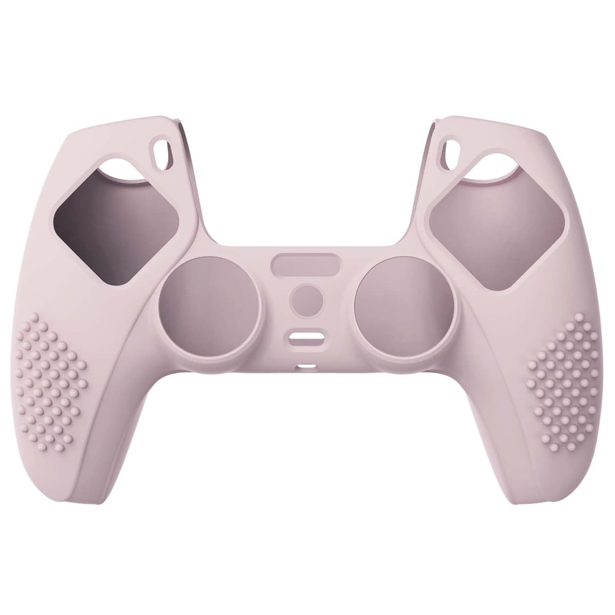 eXtremeRate PlayVital Cherry Blossoms Pink 3D Studded Edition Anti-slip Silicone Cover Skin for ps5 Controller, Soft Rubber Case for ps5 Wireless Controller with 6 White Thumb Grip Caps — view 2