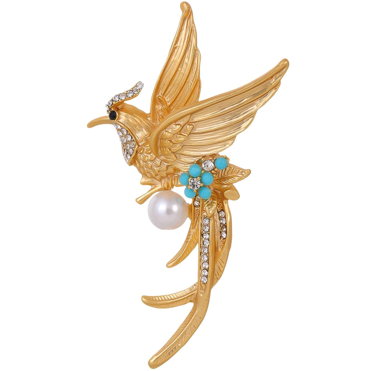 FAIRYGATE Brooches Enamel Brooch for Men Women Retro Rhinestone Lapel Pin Clothing Hat Decoration，B38 — view 45