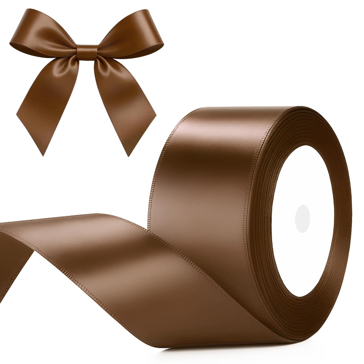 G2PLUS Baby Pink Satin Ribbons 10mm: Thick Fabric Gift Wrap Ribbons for Crafting, Party Decoration, 22m — view 22