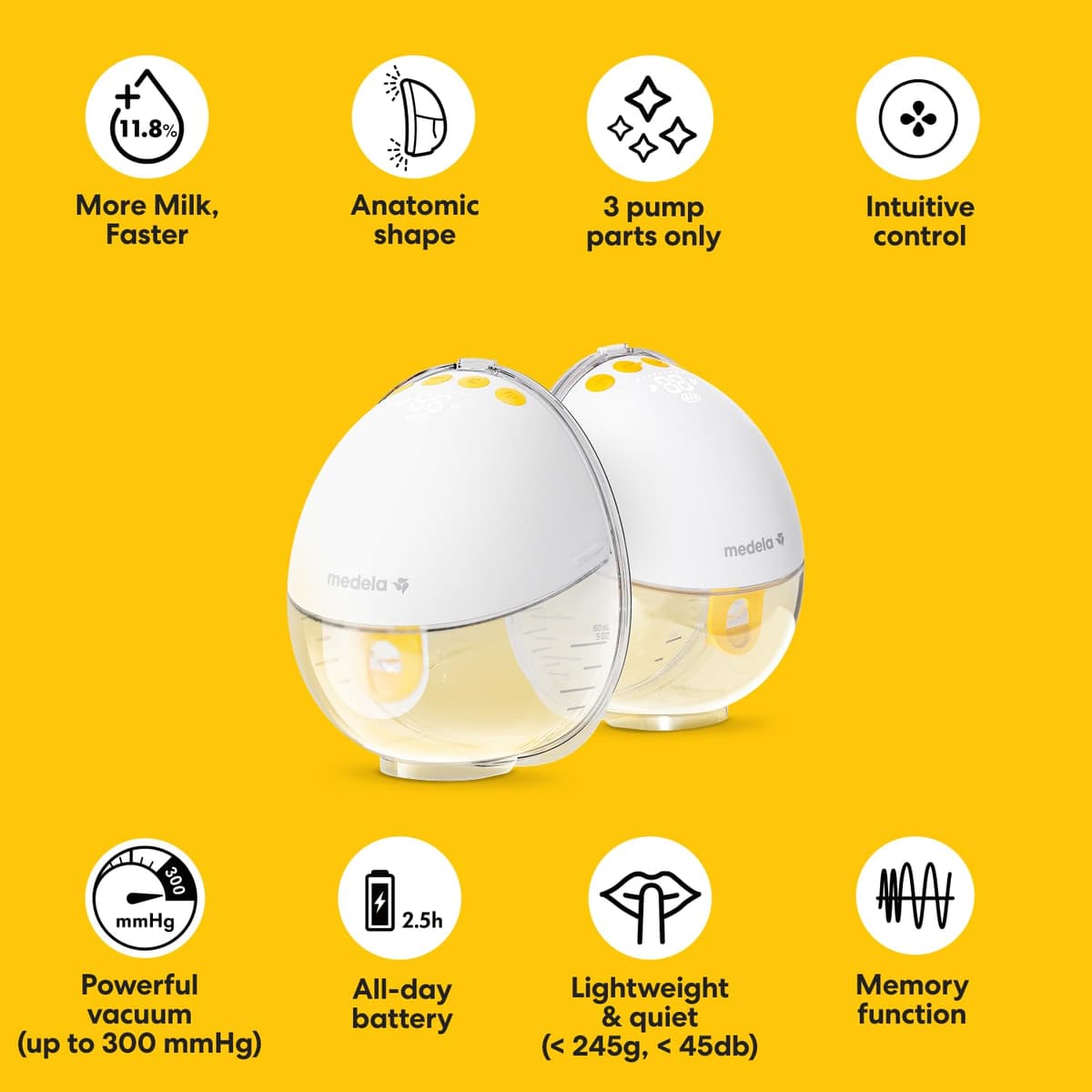 Medela Motion InBra Wearable Electric Breast Pump + Storage Bag – Highly efficient, Designed for Dependable Performance and Comfort. Hassle-Free handling & discreetness — view 10