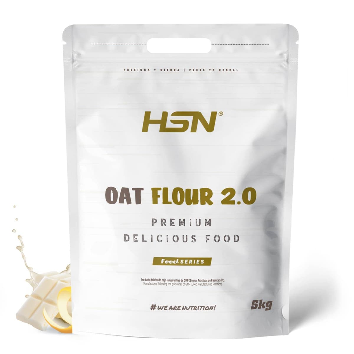 HSN Harina de Avena de Sabores Instantánea en Polvo | Sin Sabor 3Kg = 60 Tomas por Envase | Sin Azúcares Añadidos | Ideal Tortitas de Avena, Batidos de Proteínas | No-GMO, Vegano — view 20