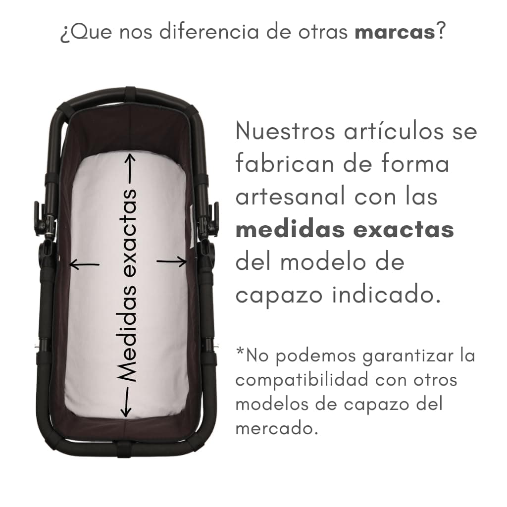 Pack 2ud.Sabana Bajera Capazo para Joolz AER 2 | Funda Colchón Protector Cuco Carrito Bebe | Pique Blanco | 100% Algodón Certificado Oeko-Tex® Organic Cotton — view 3