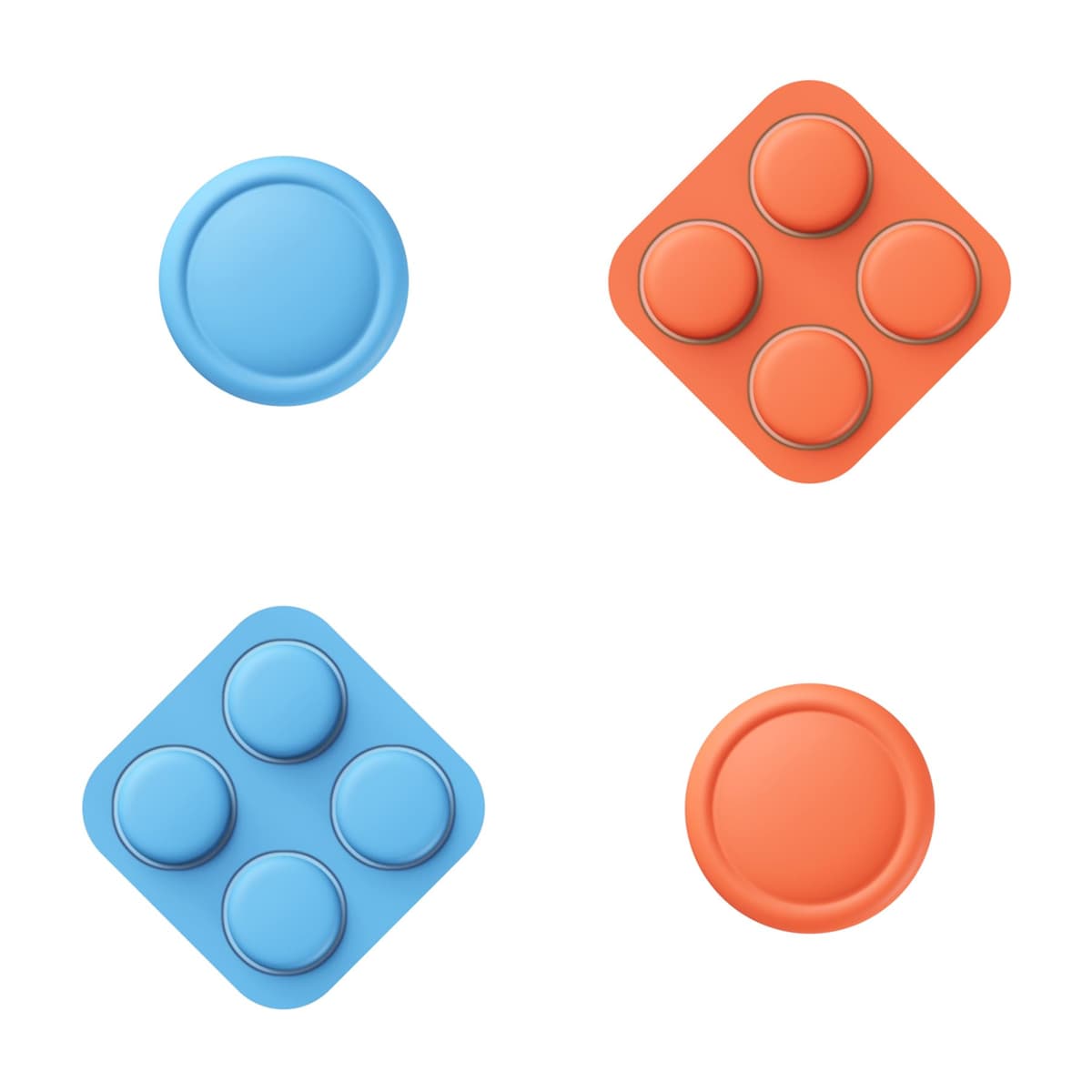 PlayVital Tapas Protectoras de Silicona para Nintendo Switch 2 (2025), 1 Par de Agarres para el Pulgar y 4 Tapas de Botones ABXY Direccionales para Joycon 2, Tapones para Joystick (Negro) — view 10