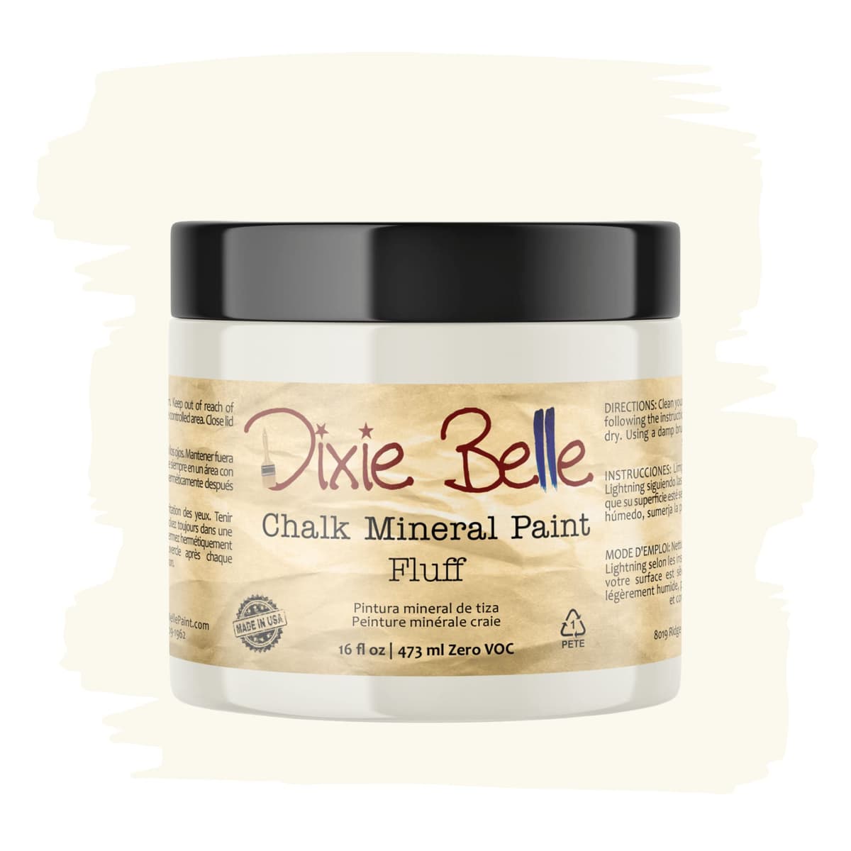 Dixie Belle Paint Company Chalk Finish Furniture Paint - Caviar (32oz) - Matte Black Chic Chalk Mineral DIY Furniture Paint — view 55