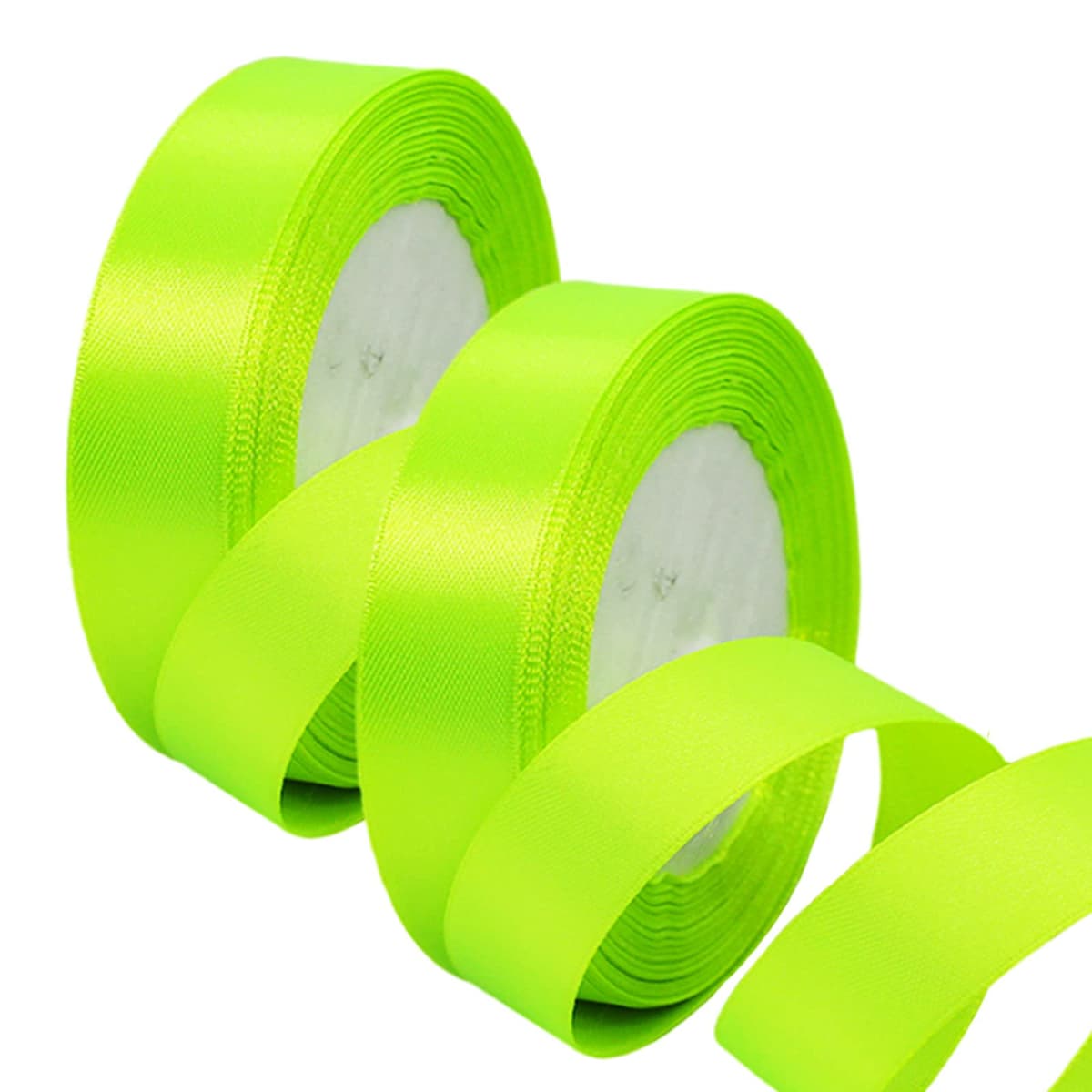 40mm Wide White Ribbon Thick Wedding Car Ribbon 22m, 1.5 inch Thick White Satin Ribbon for Gift Wrapping Wedding Car Christmas Birthday Cake Hair Bow Florist Bouquet Crafts Decorations — view 15