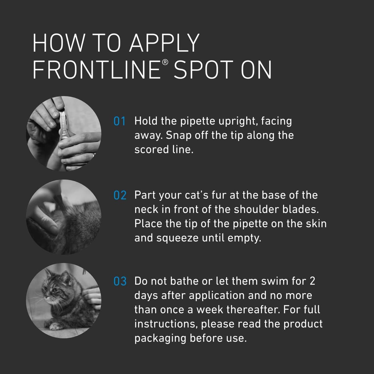 FRONTLINE Spot On Flea & Tick Treatment for Cats - 6 Pipettes — view 4