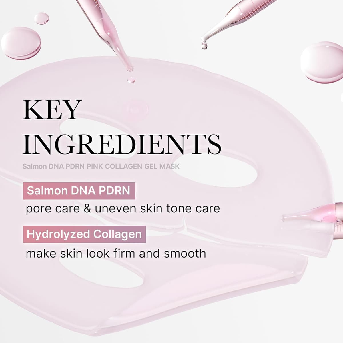 medicube Salmon DNA PDRN pink collagen jelly gel mask | overnight face mask for glass glow skin- elasticity, hydrating, firming and moisturising | korean skincare, 28g, 4ea — view 5