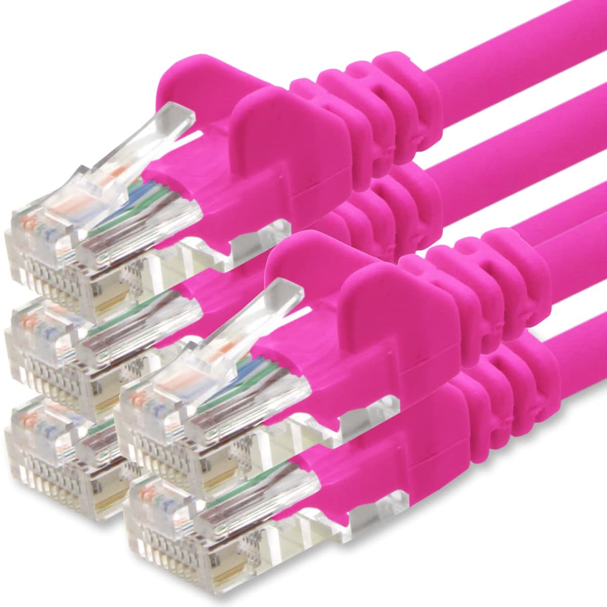 1aTTack.de 0.25m - black - 10 pieces - (PACK) - CAT.6 CAT6 Ethernet LAN network cable 1000 Mbit/s patch cable — view 11