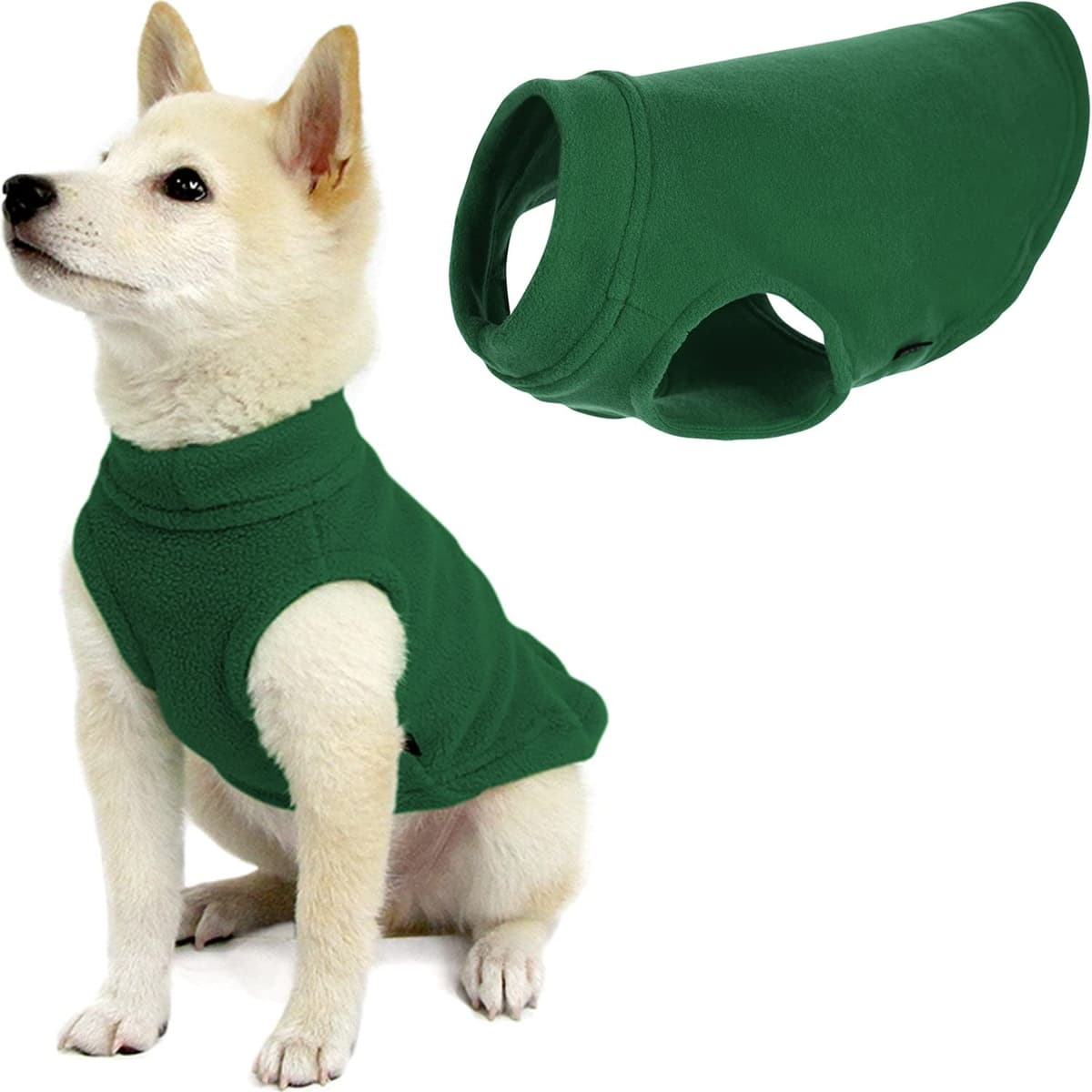 Gooby Stretch Fleece Pull Over Cold Weather Dog Vest, 2X-Large, Black — view 9