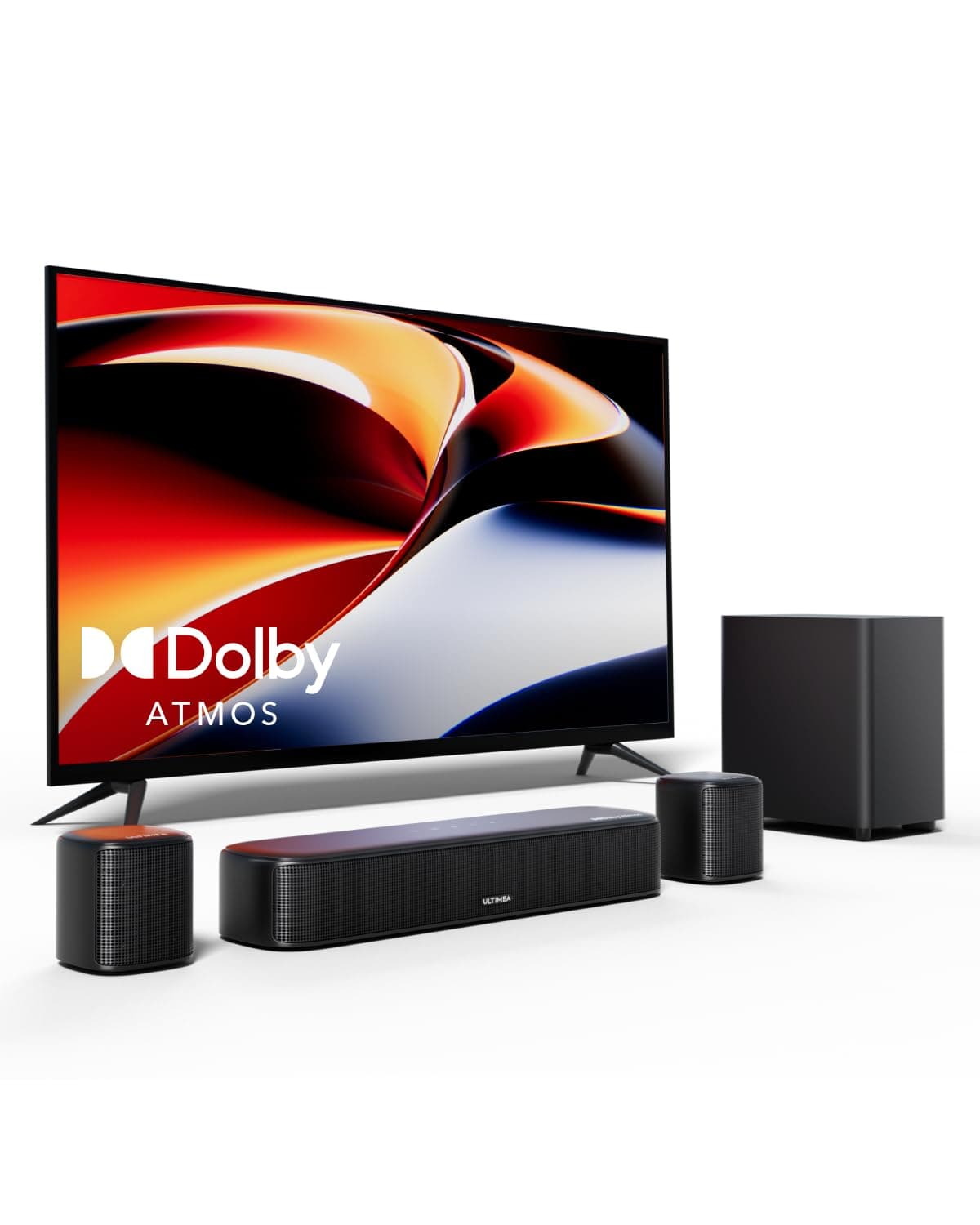 ULTIMEA 5.1ch Barra de Sonido TV con Dolby Atmos, Sistema de Sonido Envolvente para Home Cinema, Barra de Sonido con Subwoofer para TV, 340W, Bajos Ajustables, App, Bluetooth 5.4, Poseidon M60 Boom — view 15