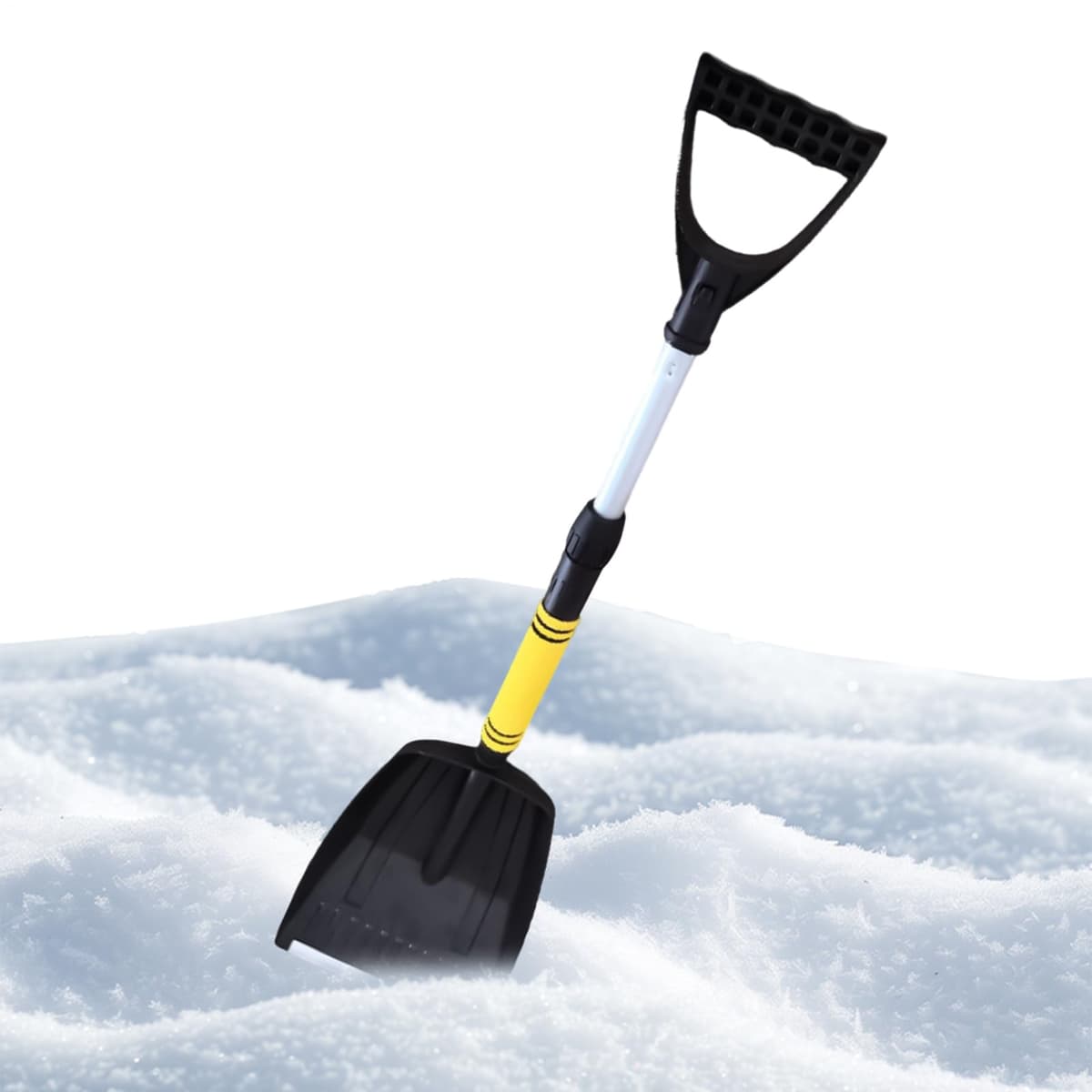 Genérico Pala de Nieve para Coche,Pala Telescópica De 71 A 86 Cm | De Nieve Compacta para Coche con Empuñadura,SUV Vehículos Motos De ATV Parabrisas Ventana Entrada De Vehículo Camping