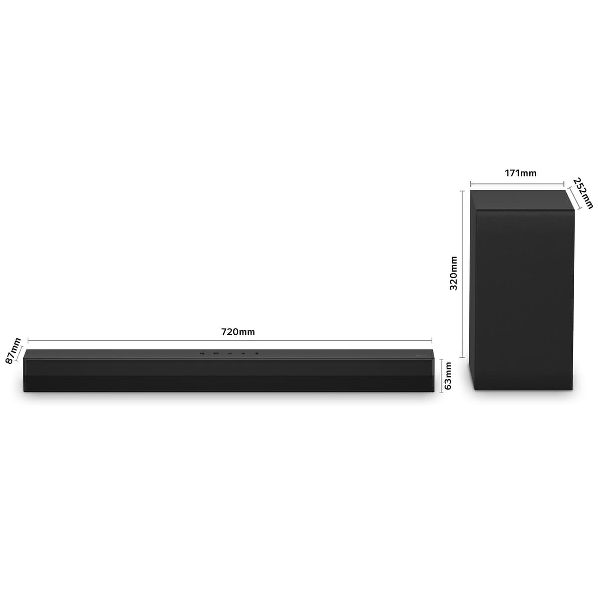 LG S40T - Barra de Sonido Inteligente, 300W, 2.1 Canales, Sonido Envolvente Dolby Digital y DTS, Amplia Conectividad, HDMI, Bluetooth, USB, Entrada Óptica, Negro — view 2