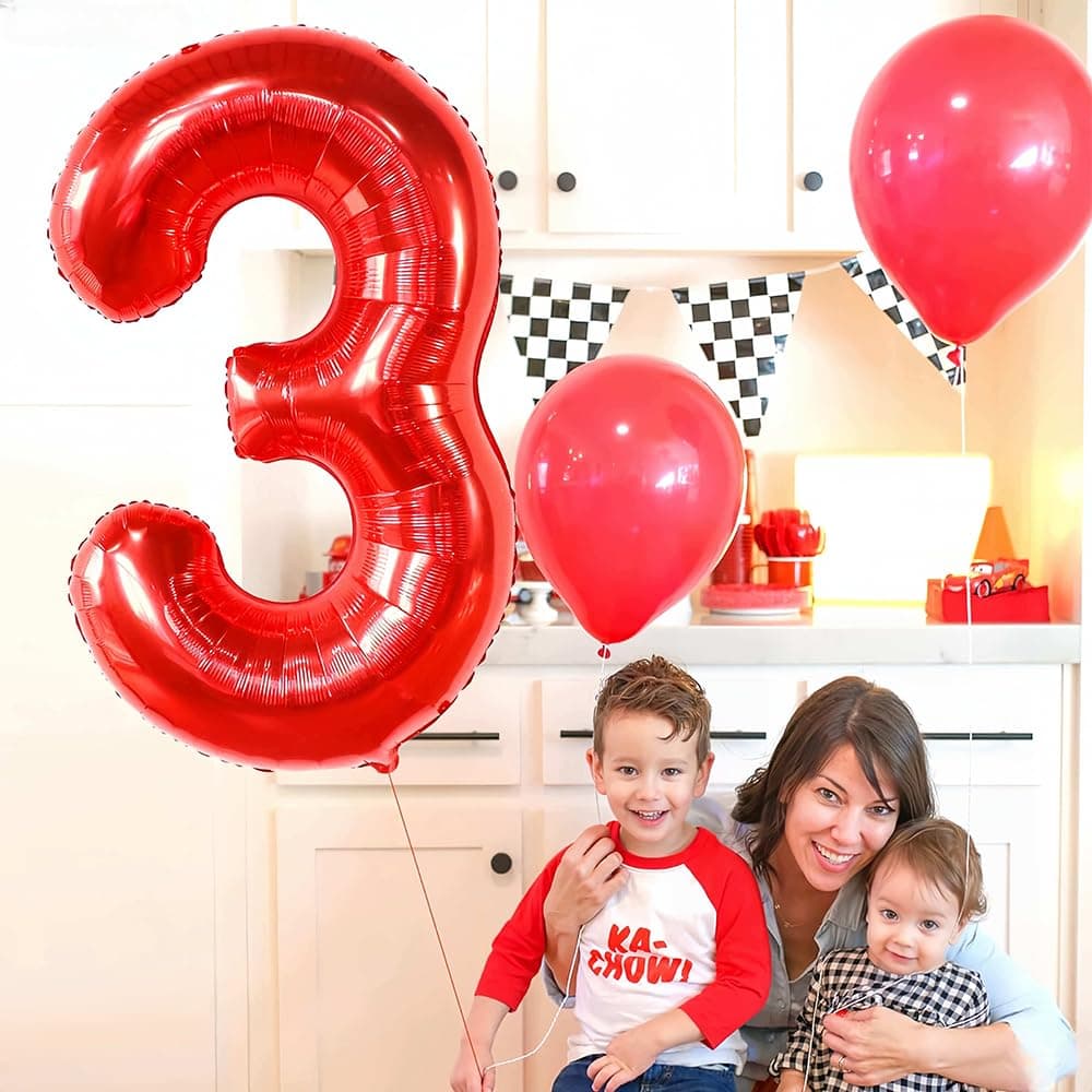 Foil Globo Número 5 Azul 40" (101cm), Inflable Helio o aire, Gigante Numeros 0-9, 10-19, 20-29, 30-100, Grande Globos Decoración para La Boda Aniversario y Cumpleaños Fiestas — view 649