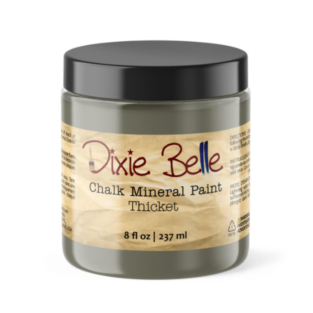 Dixie Belle Paint Company Chalk Finish Furniture Paint - Caviar (32oz) - Matte Black Chic Chalk Mineral DIY Furniture Paint — view 69