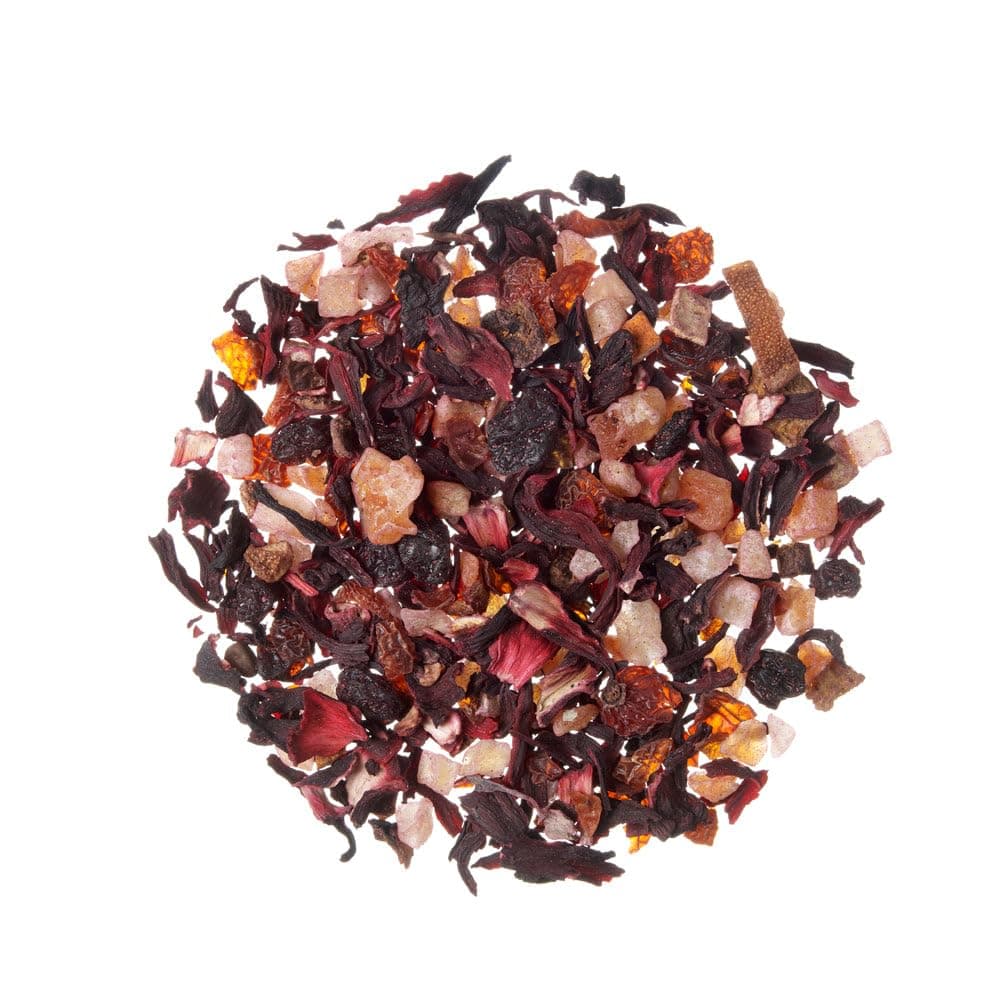 TEA SHOP - Infusión Cocktail de Frutas 250g - 125 Tazas - Infusión a Granel - Aromática y vitamínica de fruta y flores con hibisco, piña, papaya, pasas, escaramujo y naranja - Propiedades