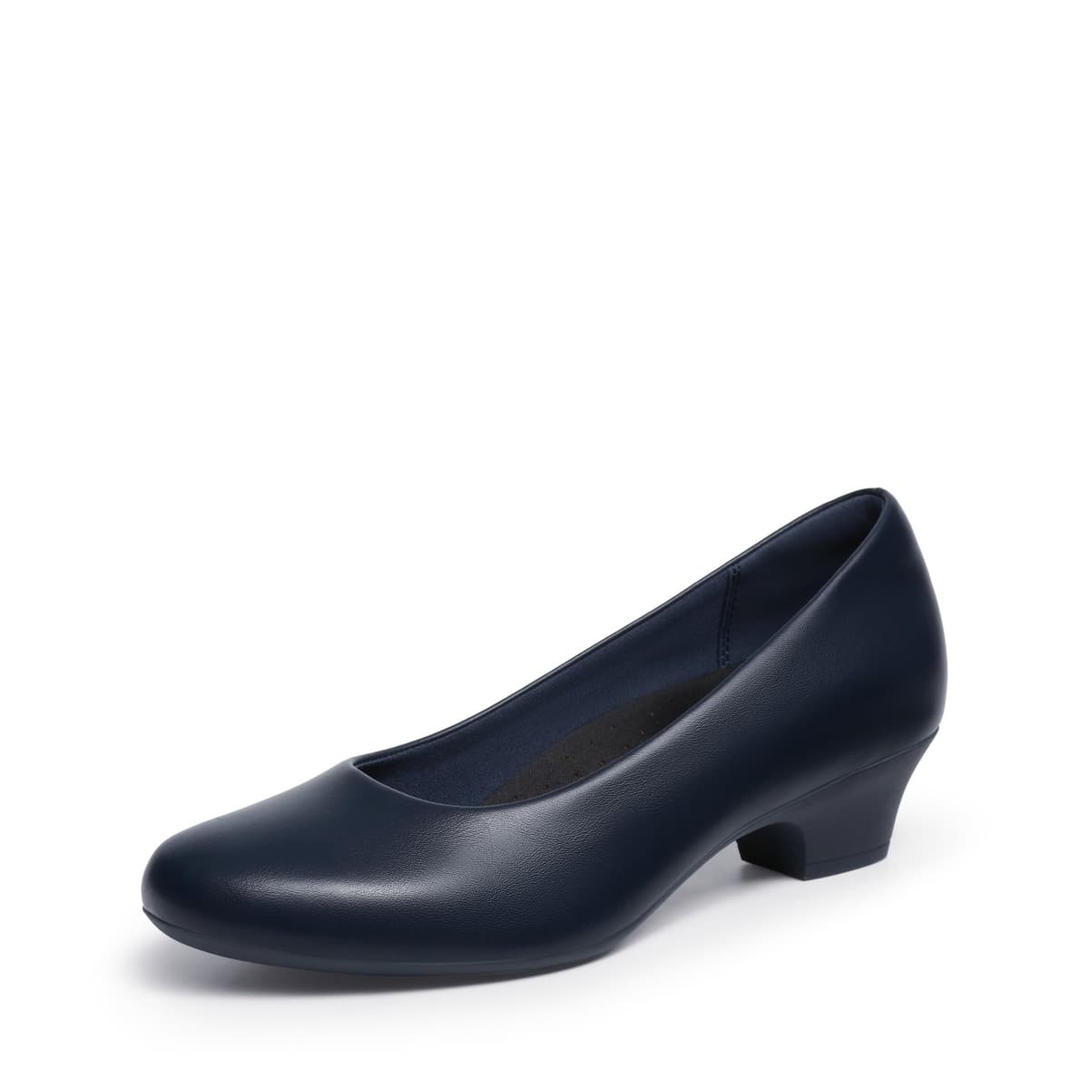DREAM PAIRS Women's Chunky Closed Toe Dress Low Block Heels Comfortable Slip On Work Pumps Wedding Casual Shoes — view 11
