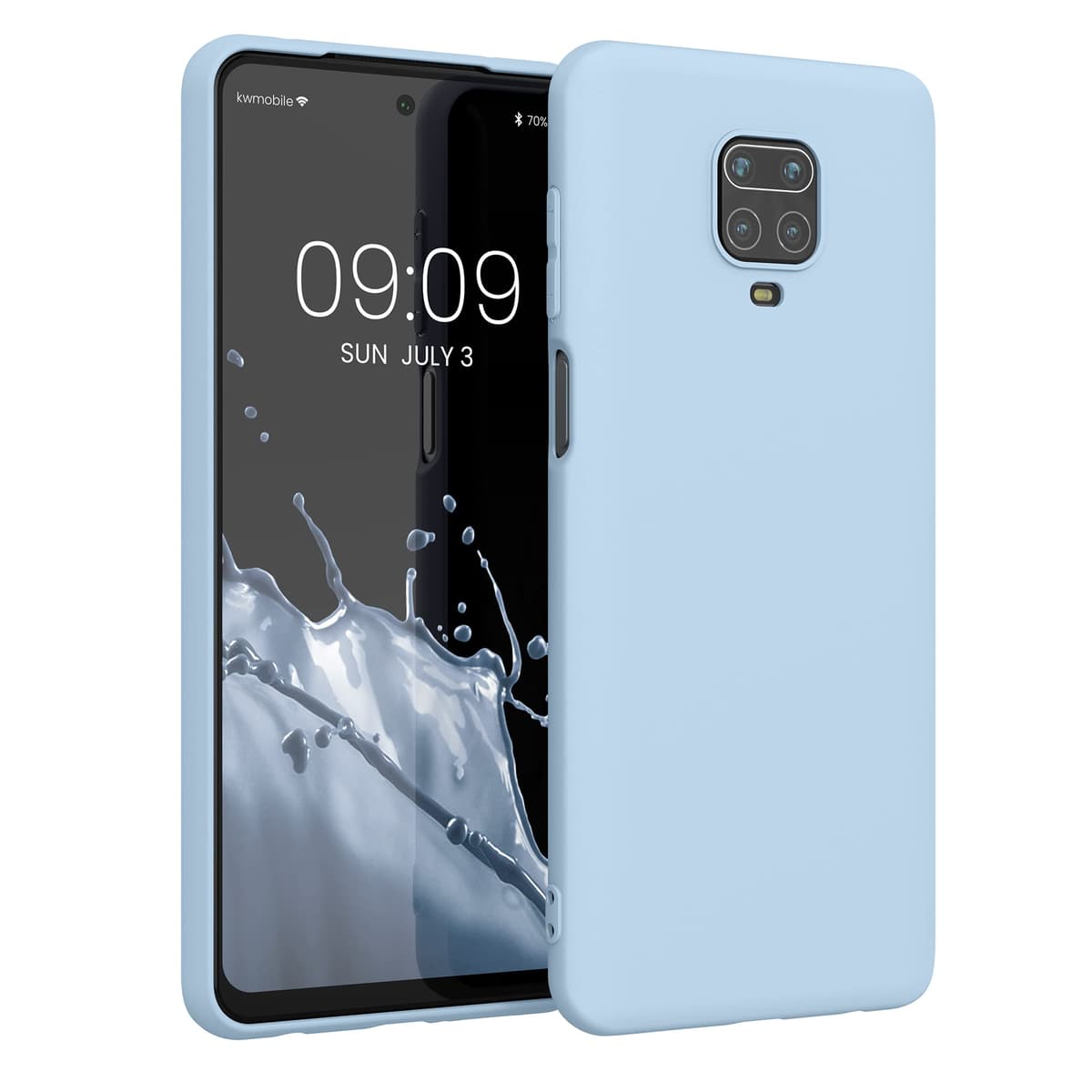 kwmobile Carcasa Compatible con Xiaomi Redmi Note 14 Pro 5G / Poco X7 Funda - Funda Ultrafina de TPU con Bordes elevados - Lavanda Metalizado — view 185