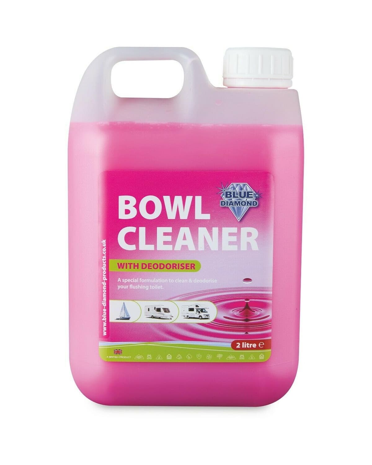 Blue Diamond Chemical Toilet Fluid Twin Pack 2L for Camping Caravan & Motorhomes — view 3
