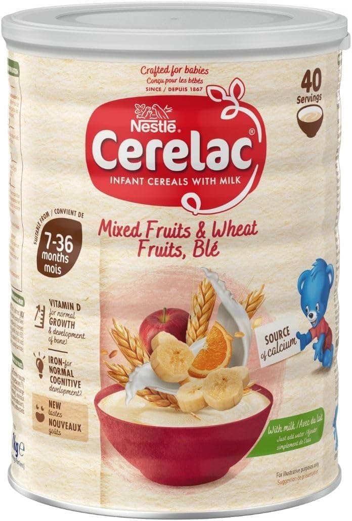 Cerelac Mixed Fruits & Wheat Infant Cereal with Milk 1kg | from 7 months+ | Baby Cereal — view 2