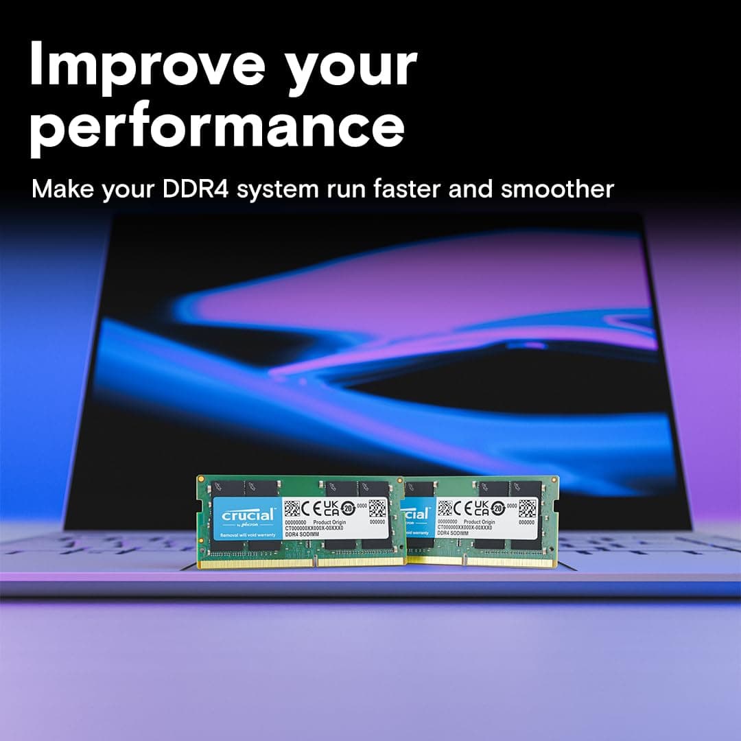 Crucial DDR4 RAM 8GB 3200MHz SODIMM CL22, Laptop Computer Memory, Mini PC (or 2933MHz, 2666MHz) - CT8G4SFRA32A — view 3
