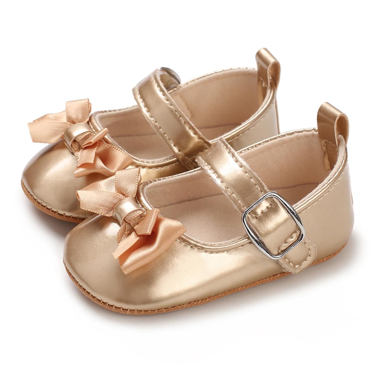 MASOCIO Baby Girl Shoes Mary Jane Infant Anti Slip First Walking Shoes — view 12