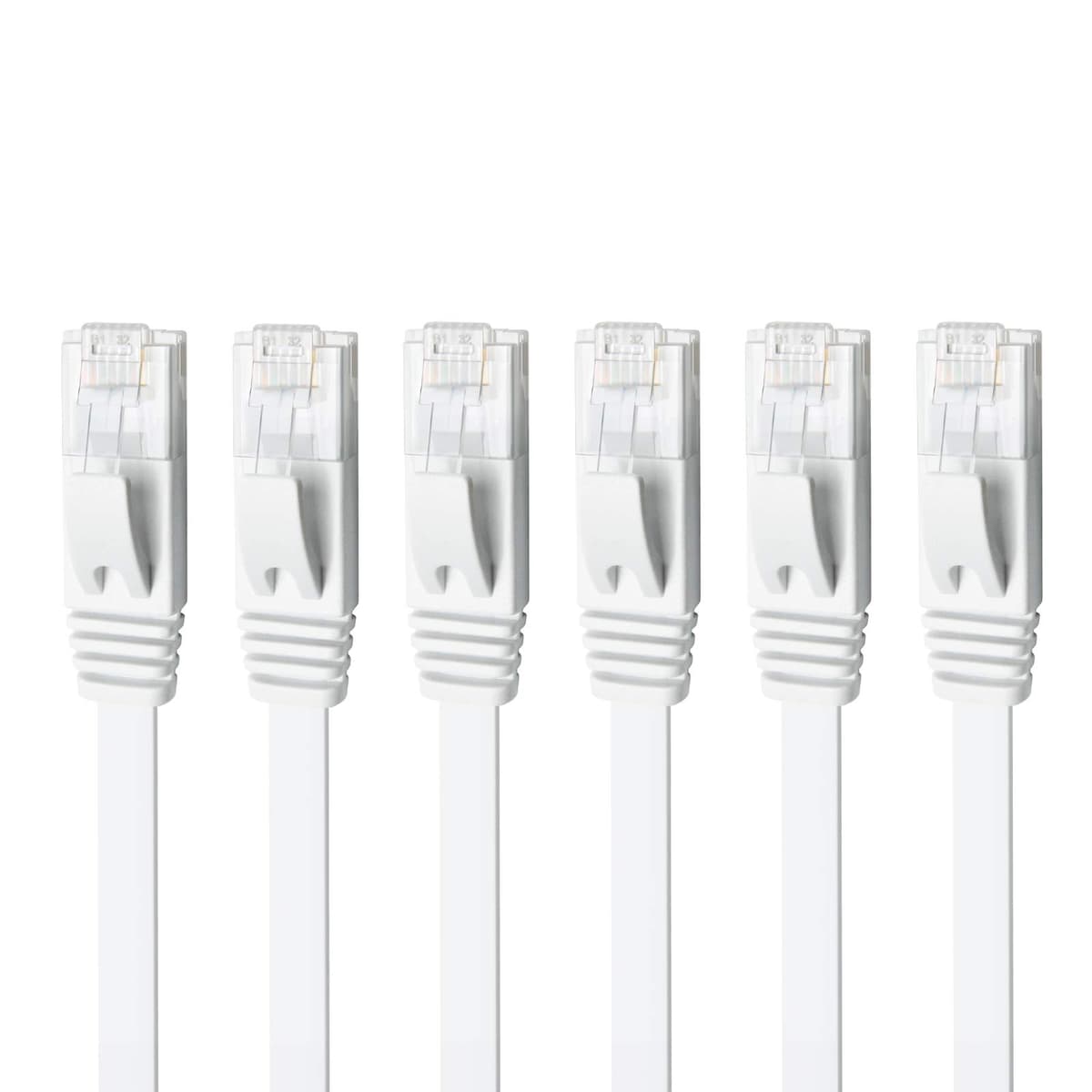Yauhody CAT 6 Ethernet Cable 0.5m Black 6Pack Network Cable High Speed CAT6 Ethernet Patch Leads 0.5m Lan Cable CAT6 Gigabit Internet LAN Patch Cable for TV Gaming Router(6Pack Black) — view 13