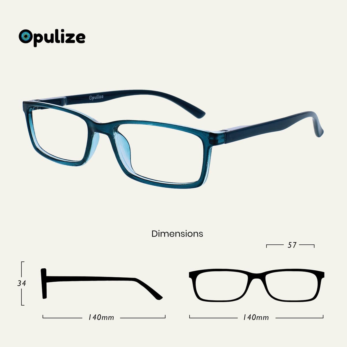 OPULIZE SEE Blue Light Blocking Reading Glasses for Men Women Anti Glare Lenses UV Protection Rectangular, 3 Pack - Black/Brown/Blue — view 39