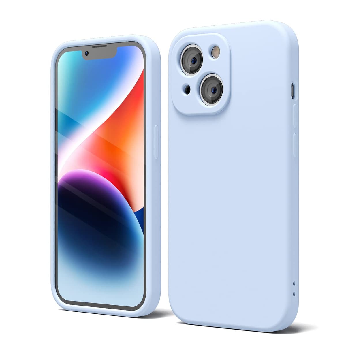 oakxco for iPhone 17 Pro Max Phone Case Liquid Silicone, Cute Thin Slim Grip Soft Rubber Gel for Women Men, Smooth Matte TPU Plain Solid Color Girly Simple Case with Camera Cover, Light Pink — view 194