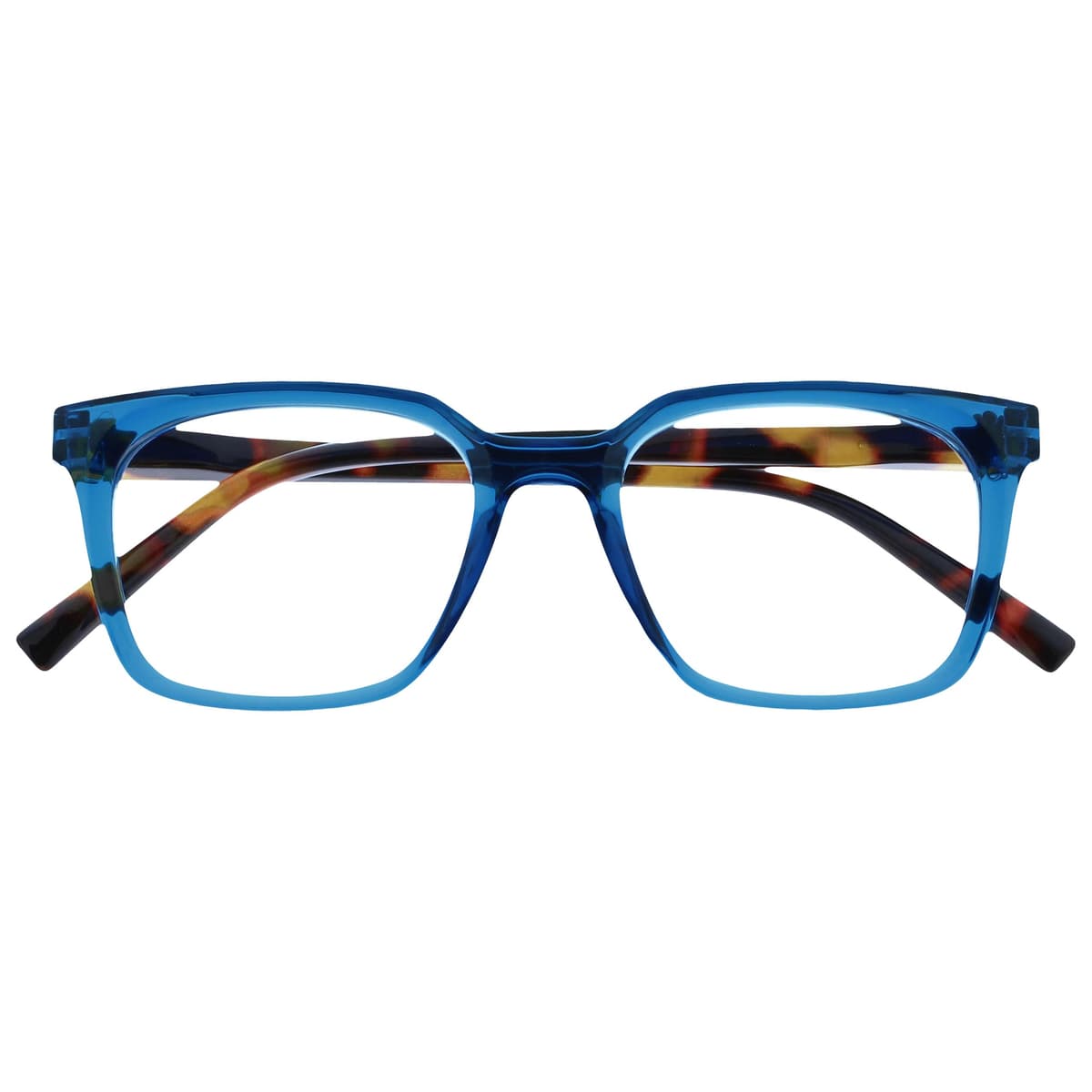 OPULIZE KOI Reading Glasses - Elegant Wide Rectangular Frame - Optimum Vision - Men Women - Spring Hinges, 1 Pack - Aqua — view 22