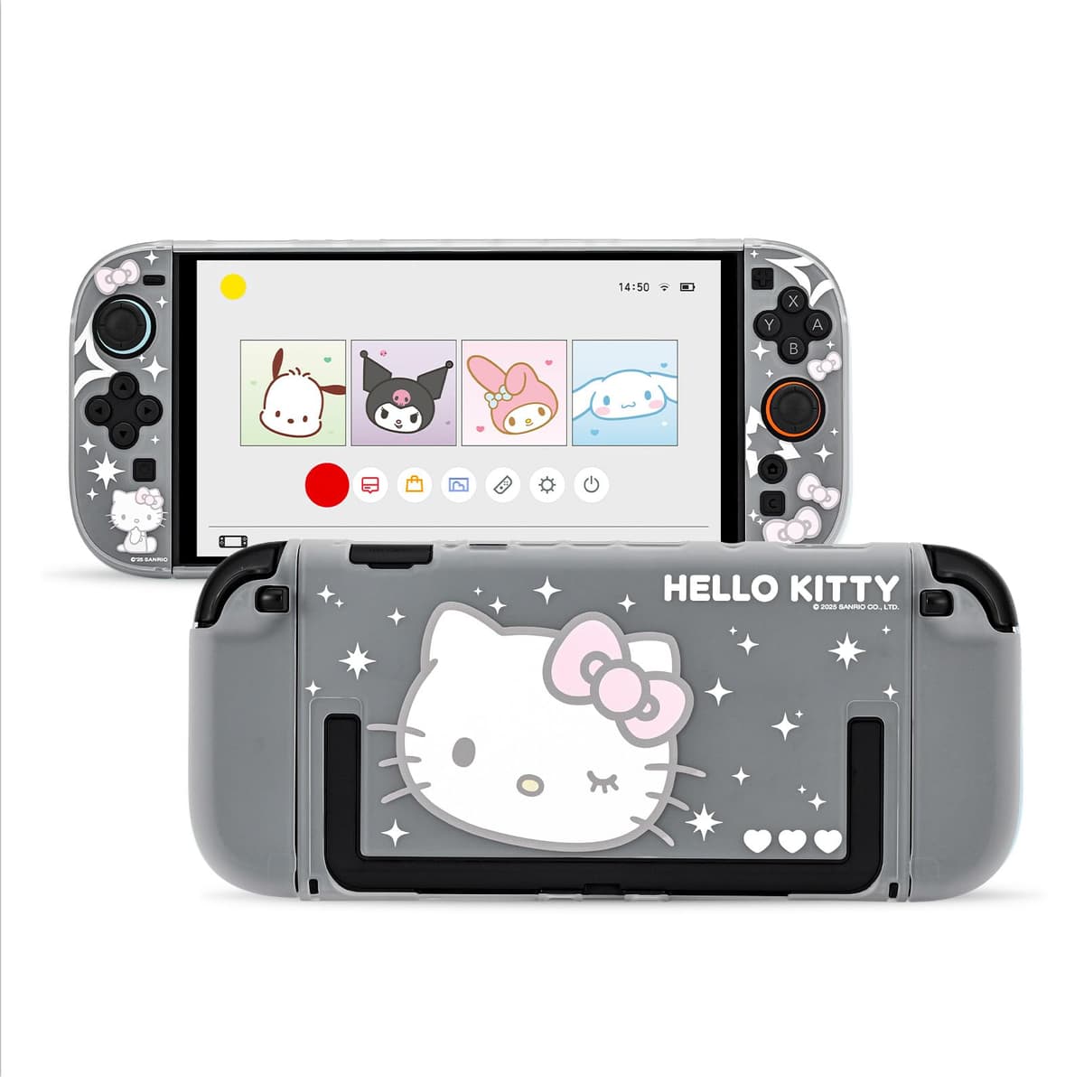 Kuitmor Cute Plush Protective Case Compatible with Switch 2 (2025), Anti-Scratch and Shock-Absorption Hard PC Shell Cover for Switch 2 Game Console and Joystick Controller - KLM — view 18