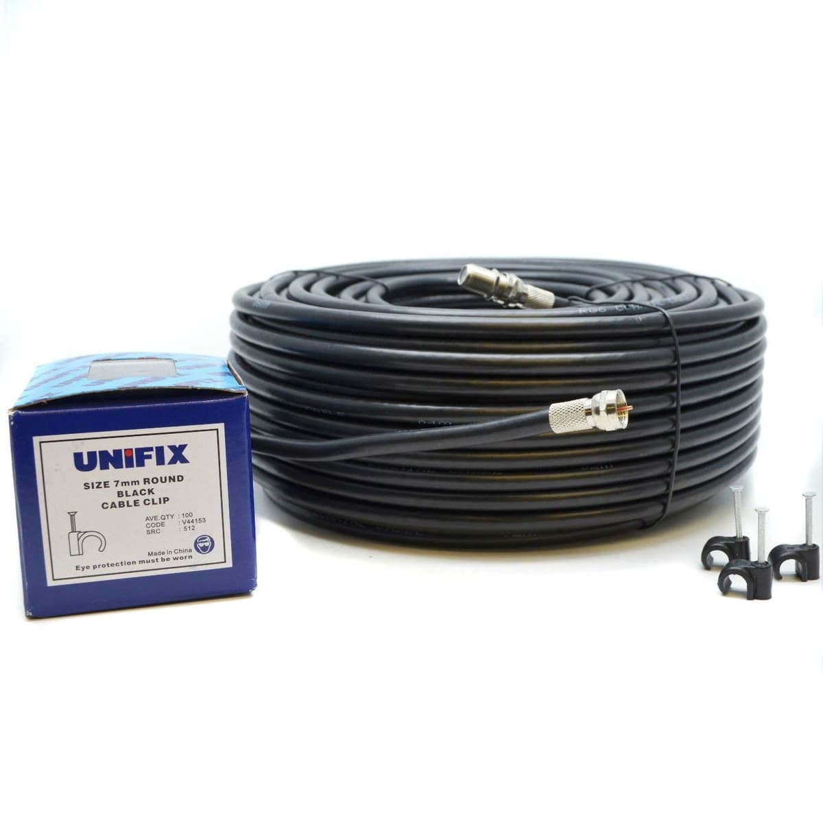 1M White Coax Cable For Virgin Media, Sky TV, Broadband Extension and Tivo & Superhub (1M, WHITE) — view 7