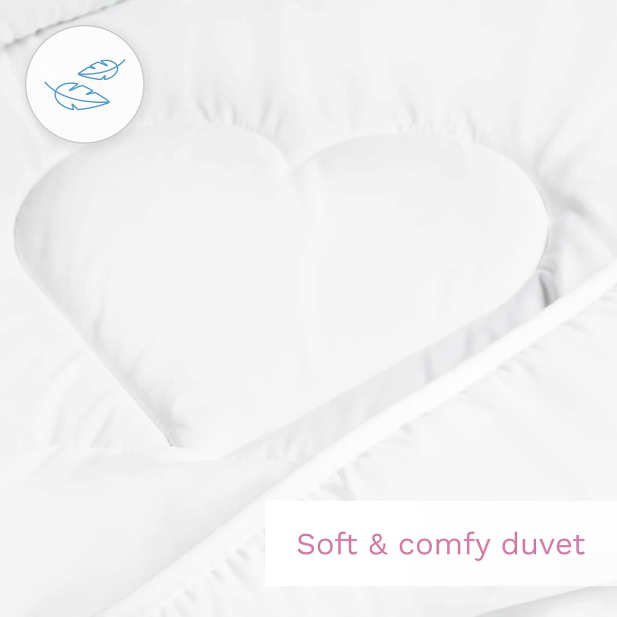 Baby Comfort 4 Piece Duvet Pillow Duvet Cover Pillowcase 80x70 cm Bedding Set 12M+ (Ladders Pink) — view 9