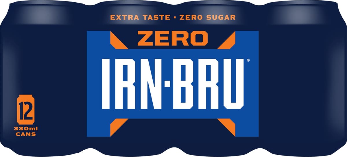 IRN-BRU Regular, 24 Pack Iconic Flavoured Fizzy Drinks Multipack Cans - 24 x 330ml Cans — view 16