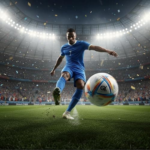 GX TOUR+ World Cup Quality, All-Surface Play, Thick and Durable Eco Leather Cover, Outdoor Sports, Premium Size 5 Soccer Ball for Training & Competitive Matches — view 4