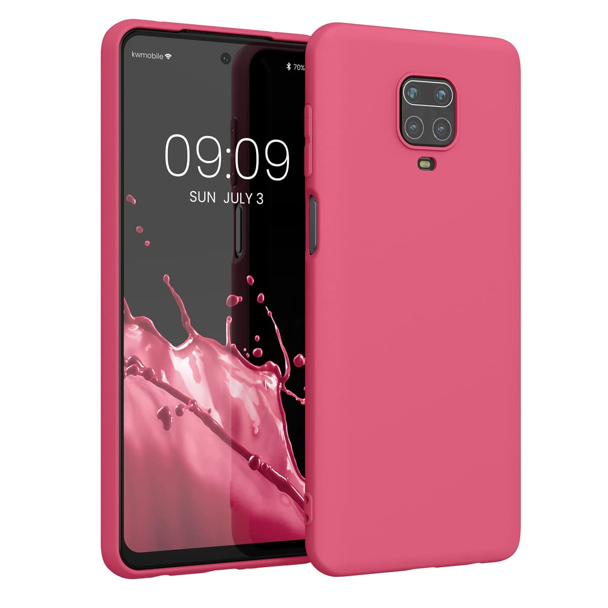 kwmobile Carcasa Compatible con Xiaomi Redmi Note 14 Pro 5G / Poco X7 Funda - Funda Ultrafina de TPU con Bordes elevados - Lavanda Metalizado — view 9