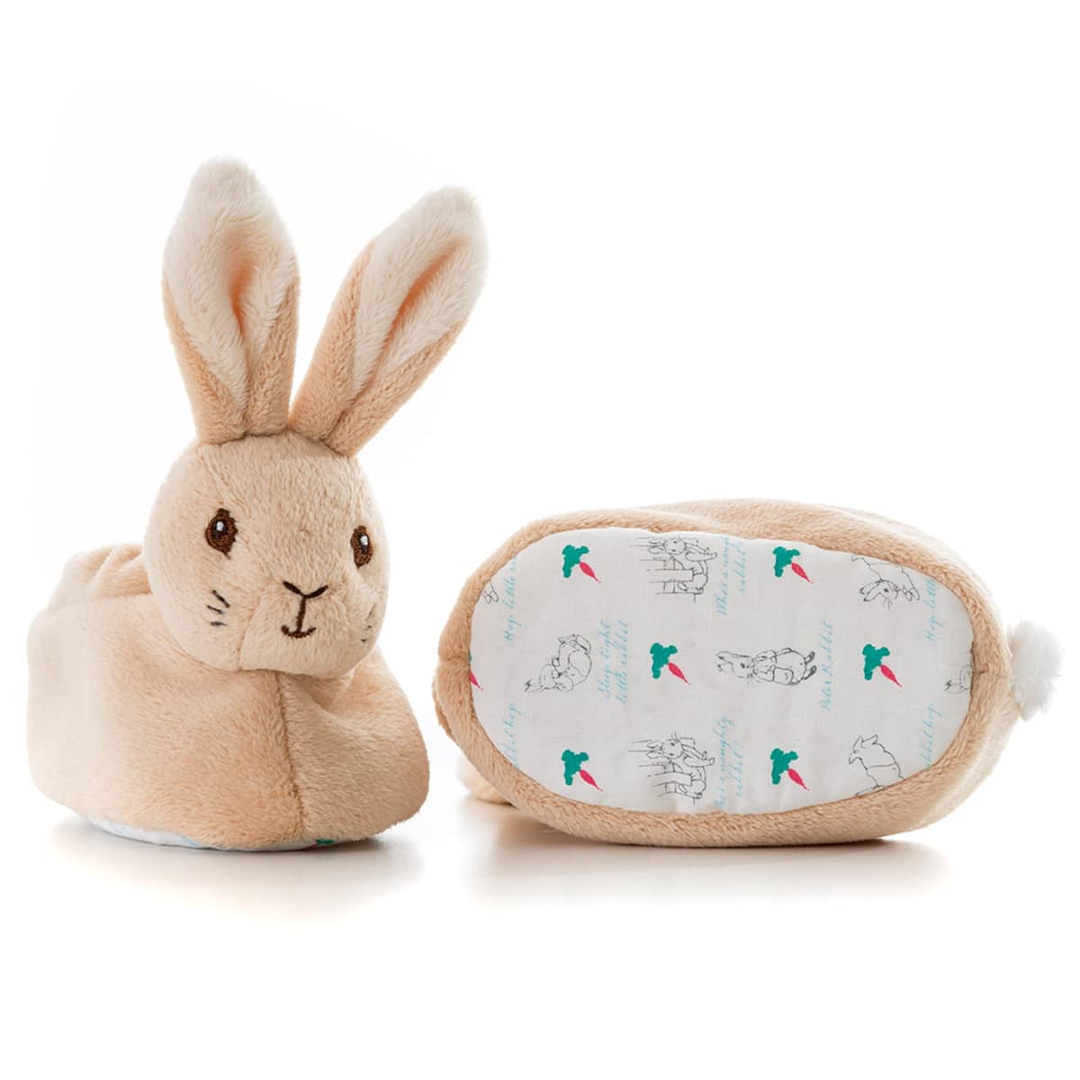 Official Peter Rabbit Baby Booties - Newborn Crib Shoes for Boys and Girls - Unisex Baby Slippers by Rainbow Designs — view 2
