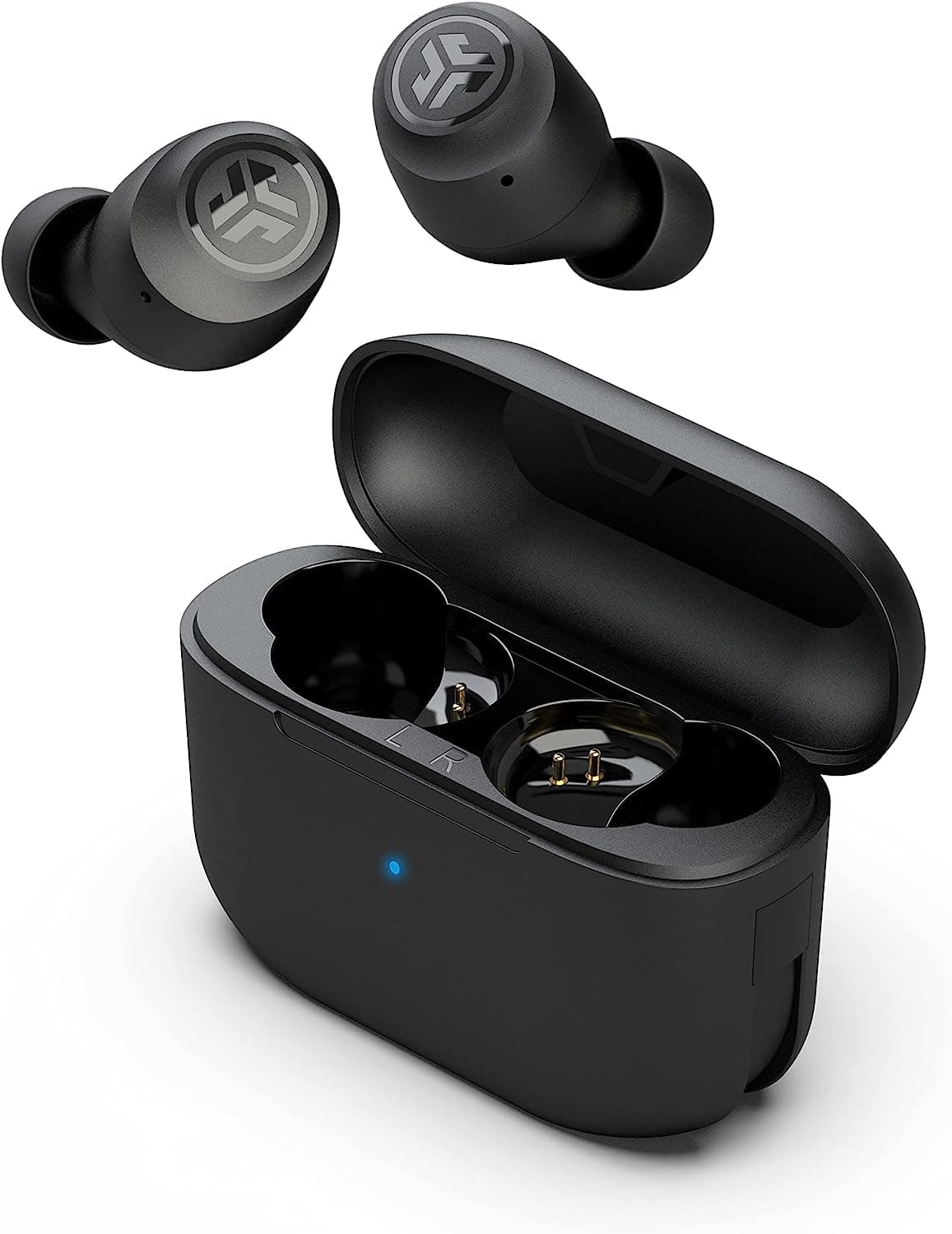JLab Go Air Pop+ Auriculares Inalambricos Bluetooth, Wireless Earbuds 35+ Horas Rendimiento con Caja de Carga - Audifonos Bluetooth Inalambricos con Micrófono, Dual Connect, App, Negro Medianoche — view 22