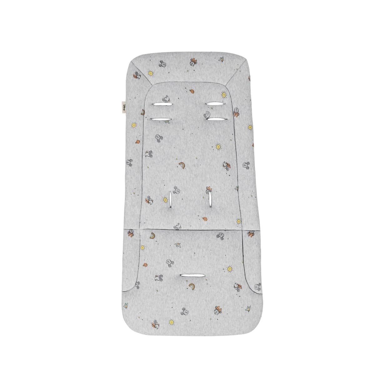 hauck Colchoneta Silla de Paseo Universal - Funda Carrito Bebé y Remolques de Bicicleta para Niños - Algodón Transpirable - Fácil de Fijar - Verano e Invierno - Disney Mickey Minnie Mouse - Gris