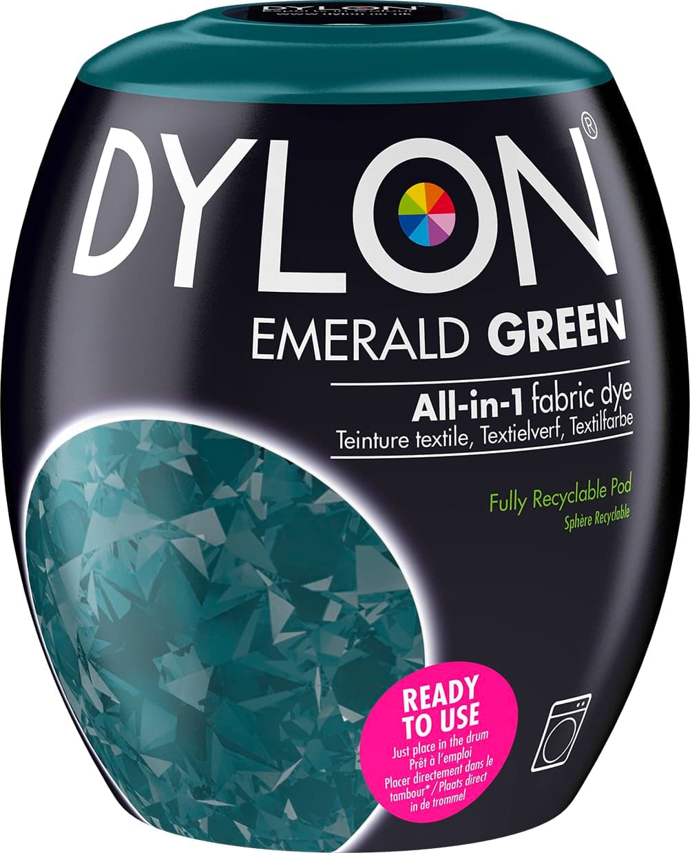 Dylon Washing Machine Fabric Dye Pod Intense Black, 350g, Packaging May Vary — view 12