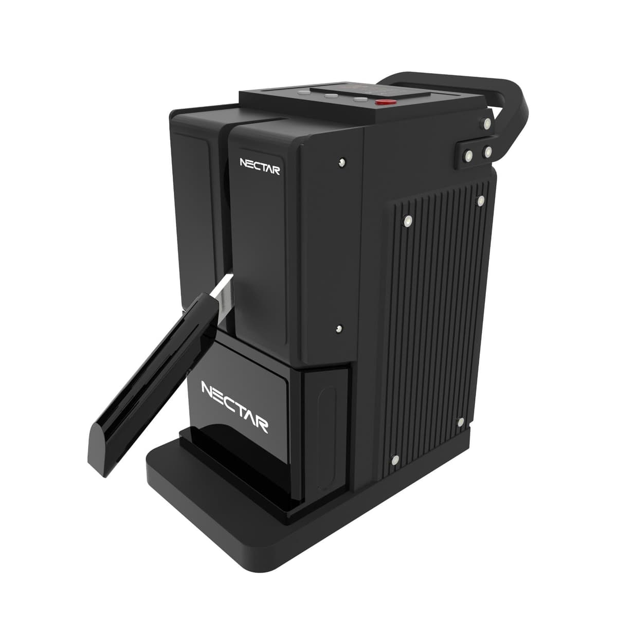 Nectar Pollen Pincher 2.0 | Rosin Press Kit + 2 Year Warranty | 1 Ton Rosin Press with LCD Display, Timer and Accessories (Black Edition) — view 2