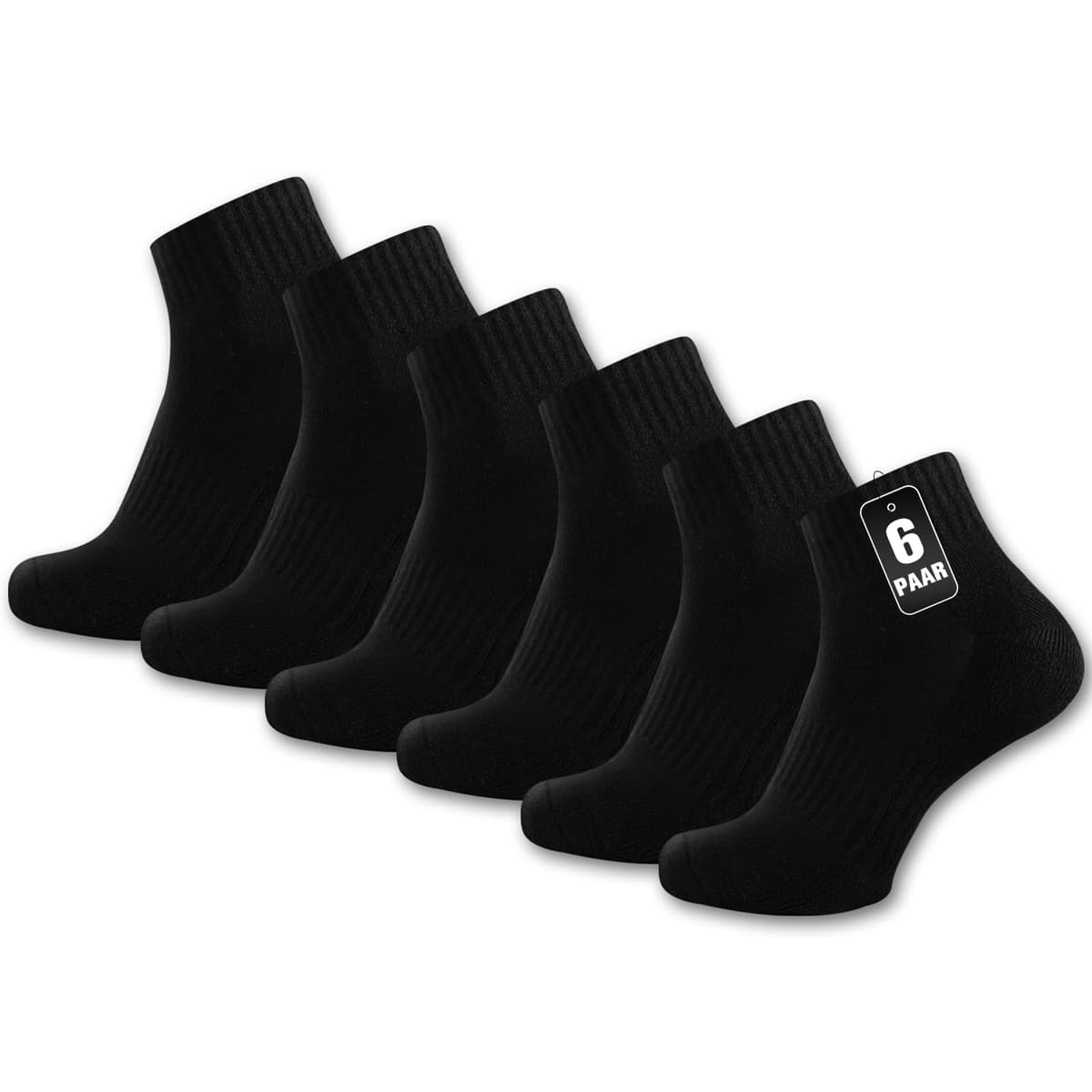 Calcetines deporte hombre calcetines cortos algodón transpirables de verano para running, deporte, correr, casa, trabajo, con suela de felpa,6/10 Pares — view 12