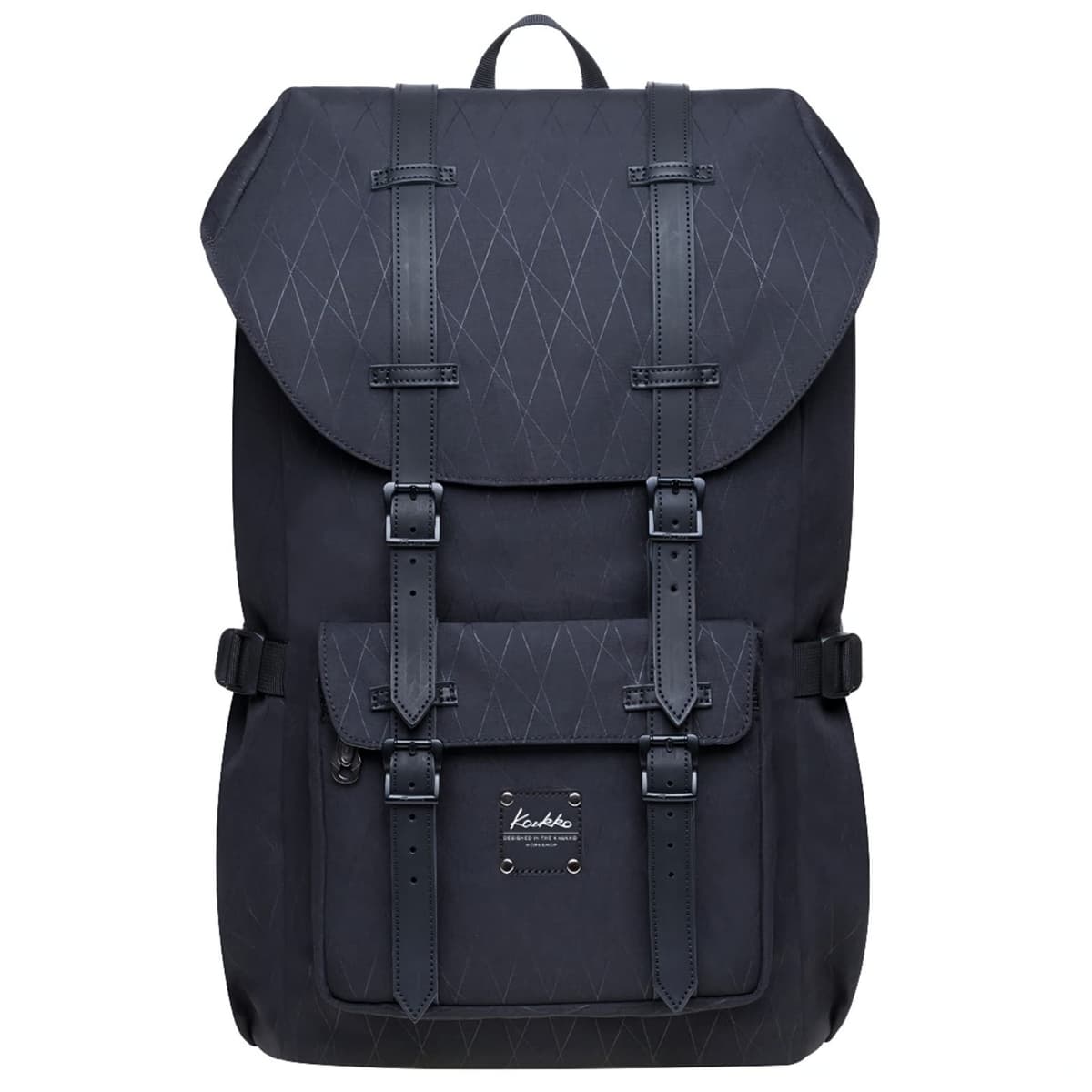 KAUKKO Mochila hermosa y bien pensada con compartimento para portátil de 15" para colegio, universidad, 22 l, Negro Jnl-ks24-03, talla única, Mochilas daypack — view 21
